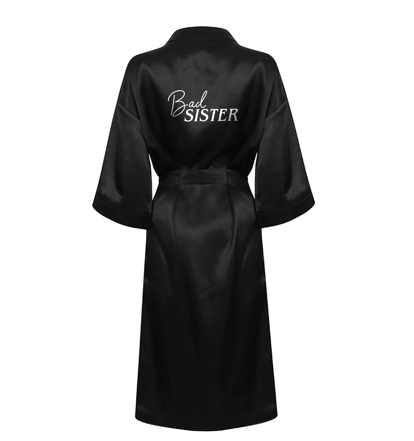 Bad sister XL/XXL black ladies dressing gown size 16/18