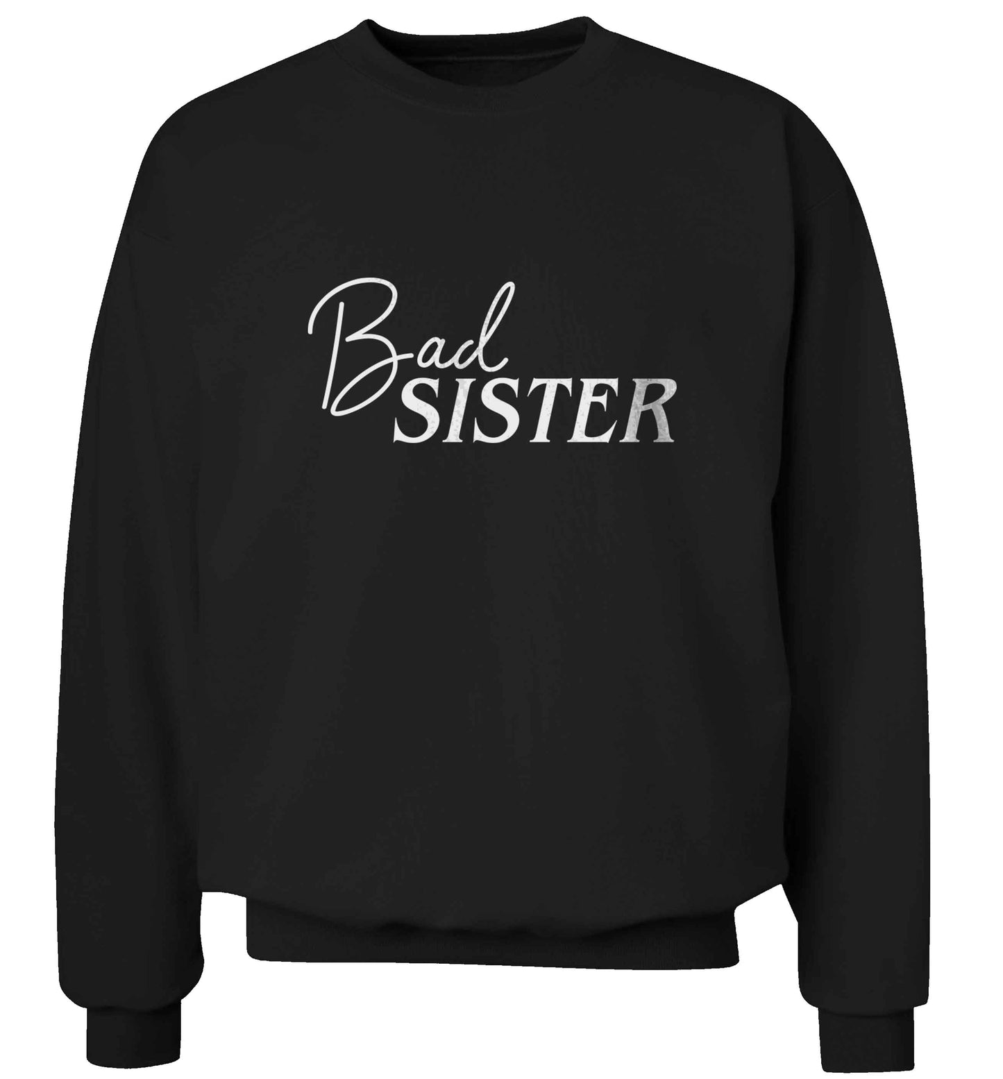 Bad sister adult's unisex black sweater 2XL