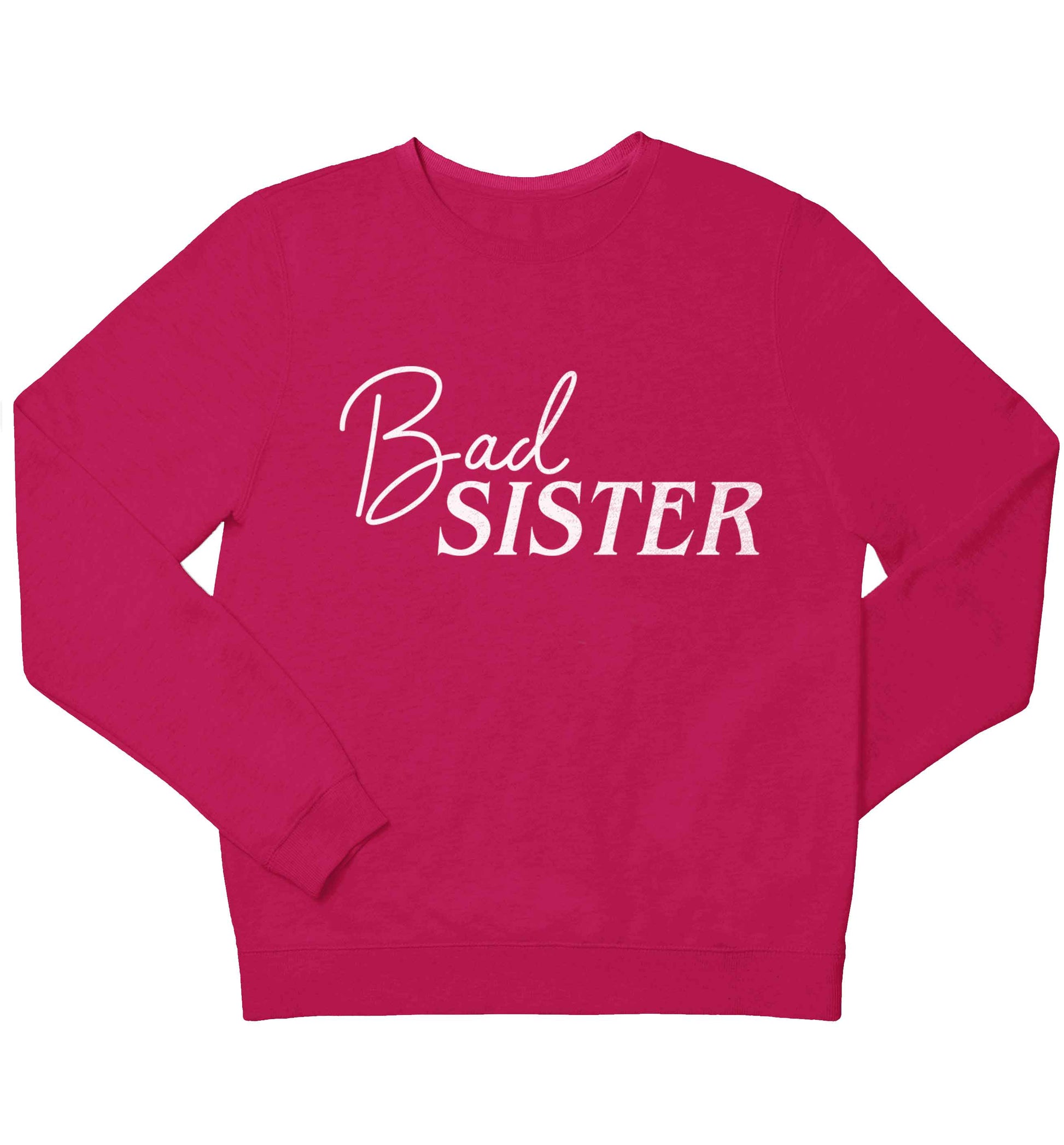 Bad sister children's pink sweater 12-13 Years