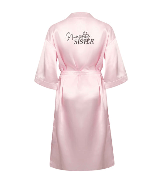 Naughty Sister XL/XXL pink ladies dressing gown size 16/18