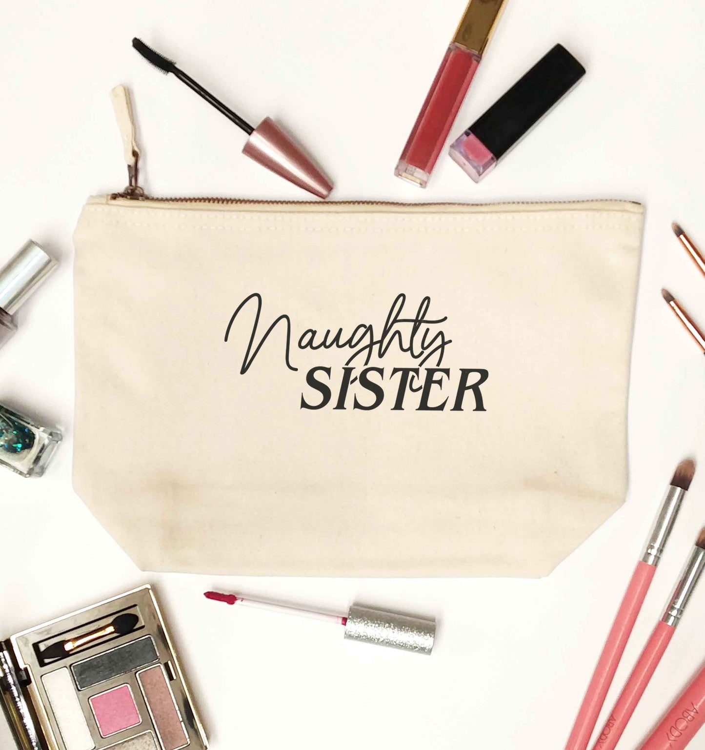 Naughty Sister natural makeup bag