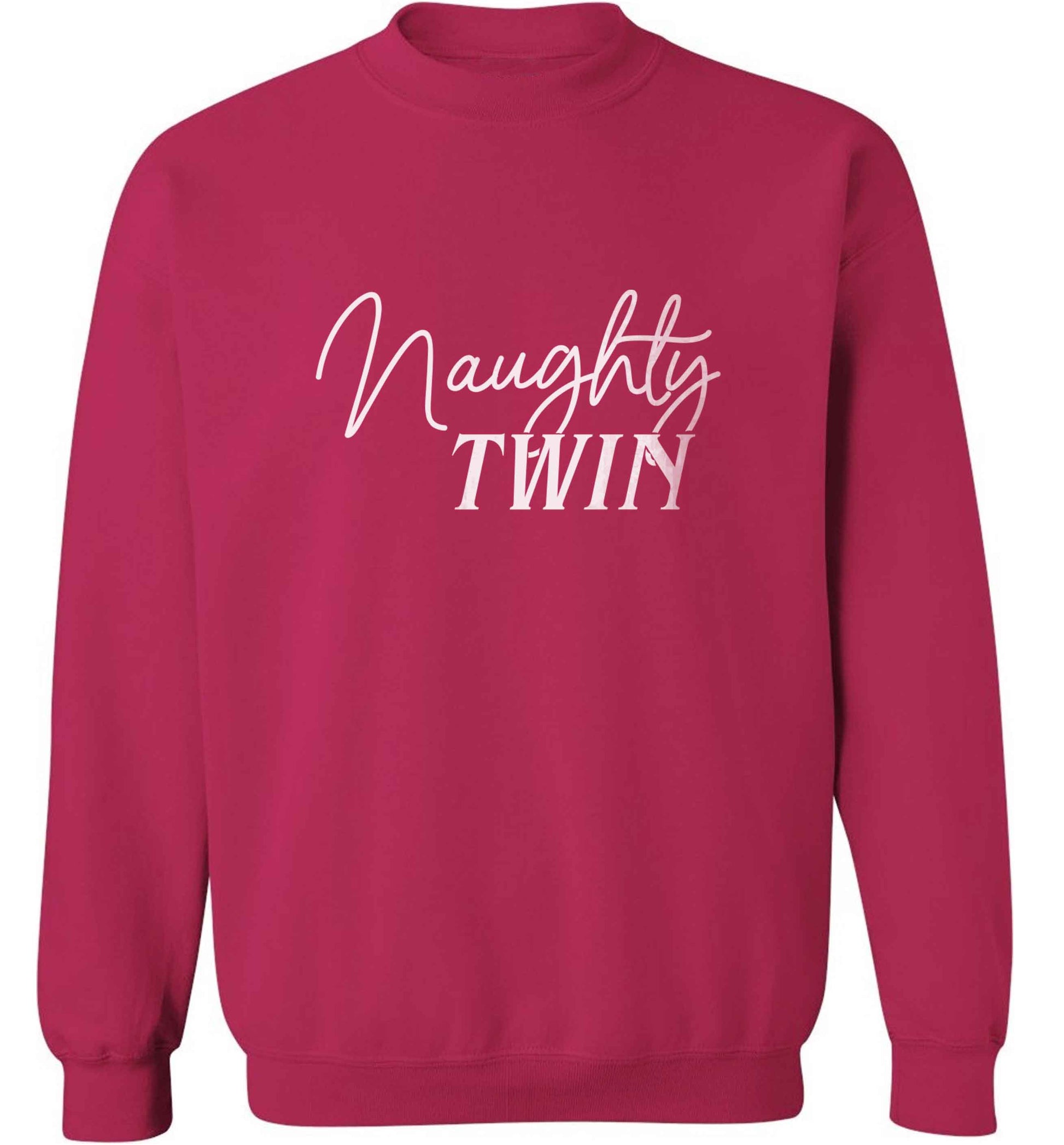 Naughty twin adult's unisex pink sweater 2XL