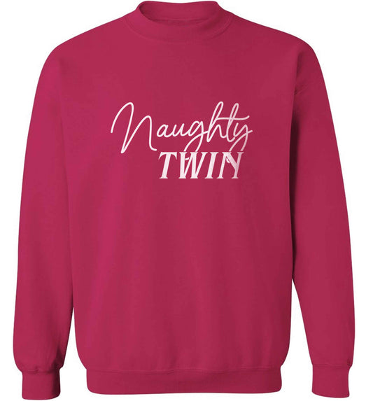 Naughty twin adult's unisex pink sweater 2XL