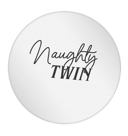 Naughty twin 24 @ 45mm matt circle stickers