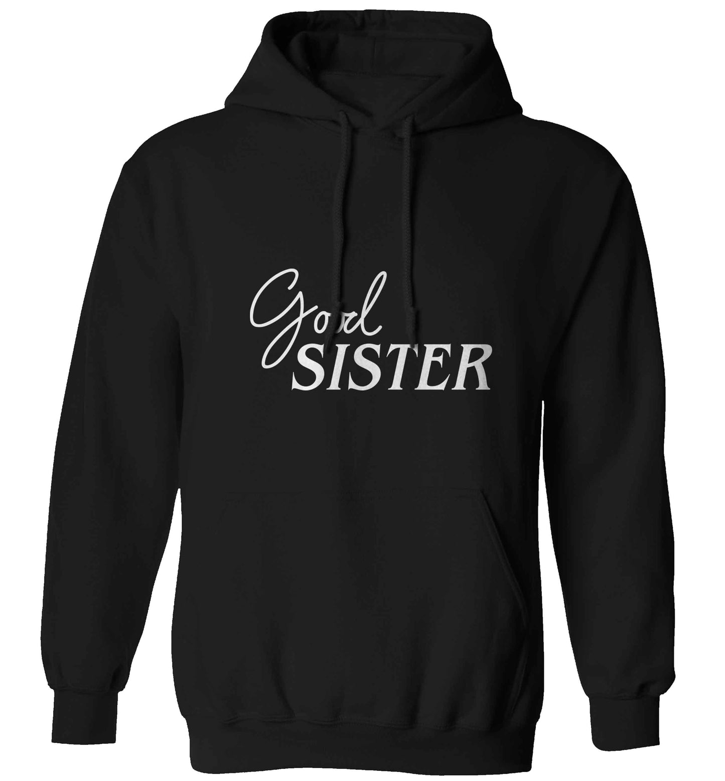 Good sister adults unisex black hoodie 2XL