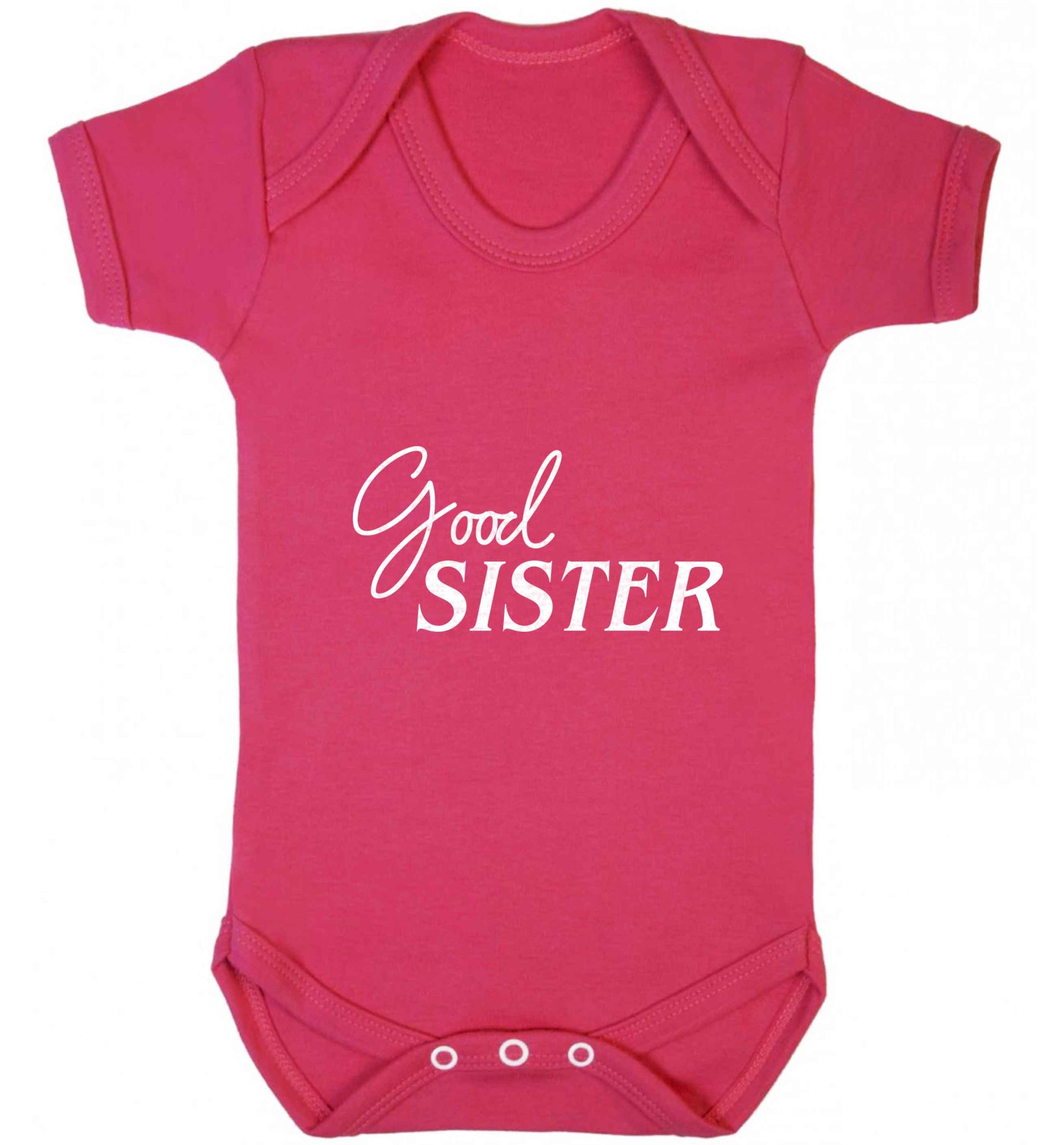 Good sister baby vest dark pink 18-24 months
