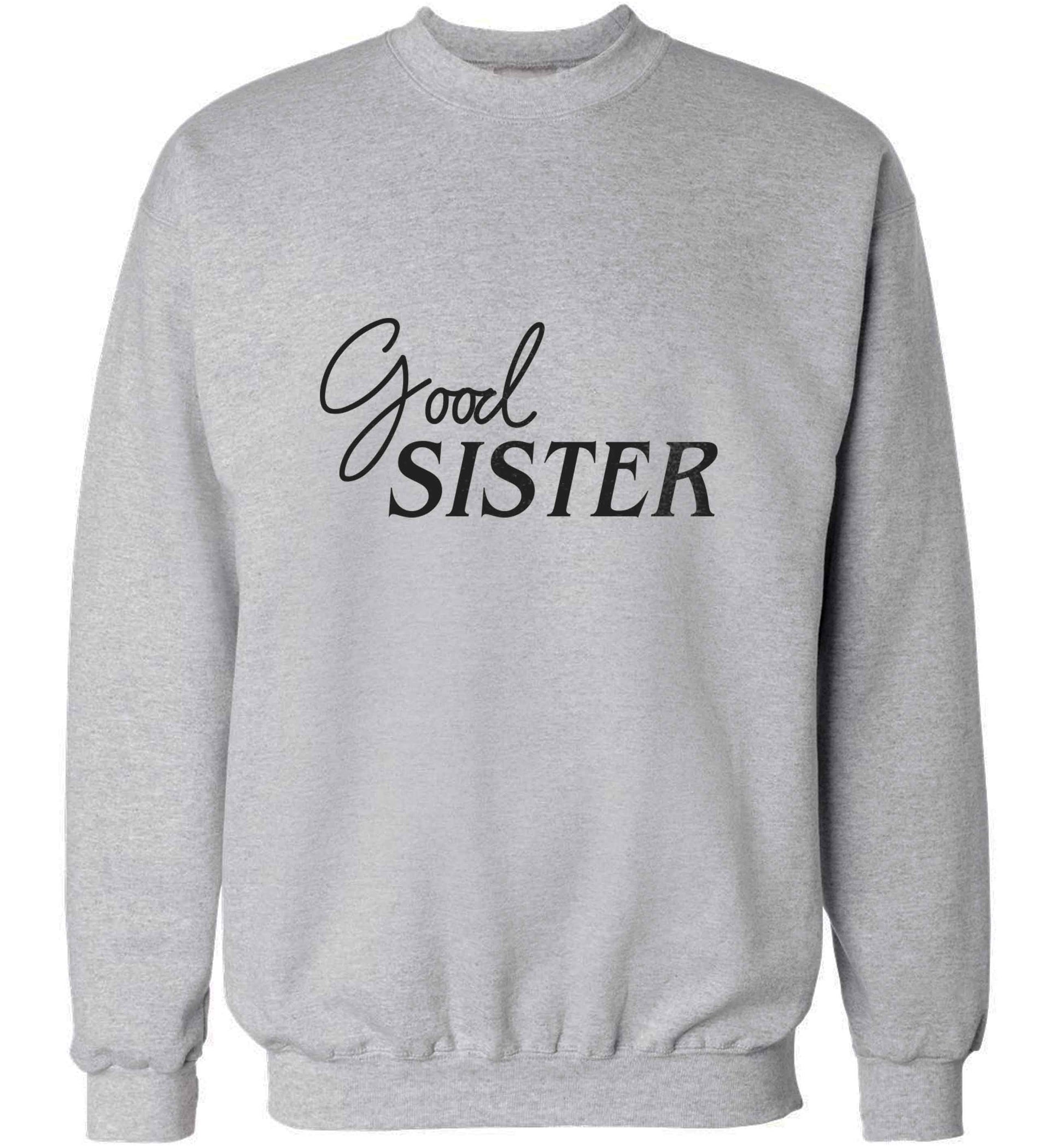 Good sister adult's unisex grey sweater 2XL