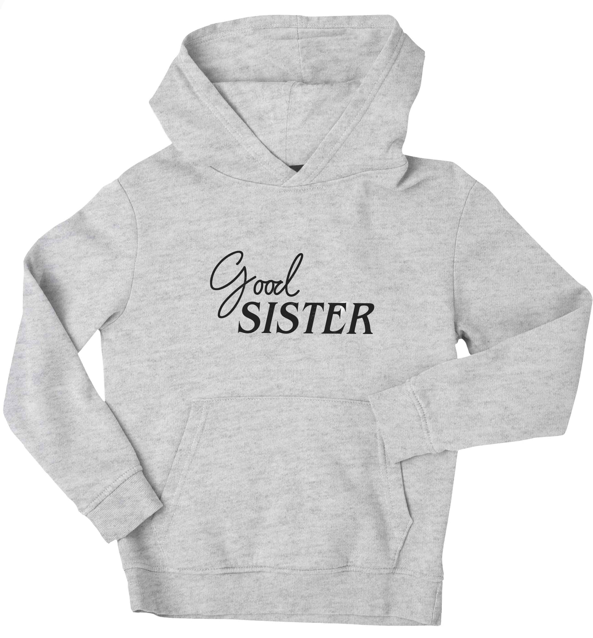 Good sister children's grey hoodie 12-13 Years