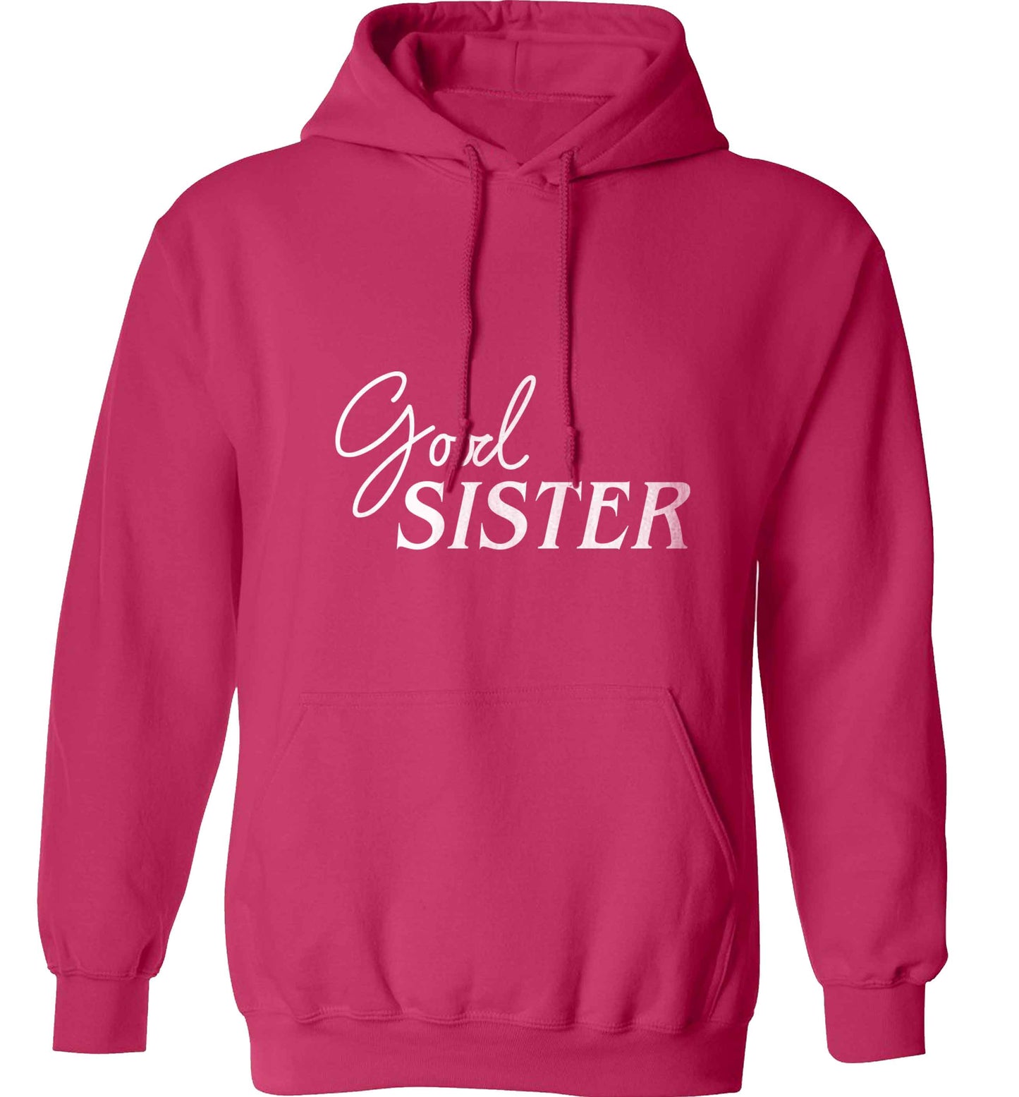 Good sister adults unisex pink hoodie 2XL