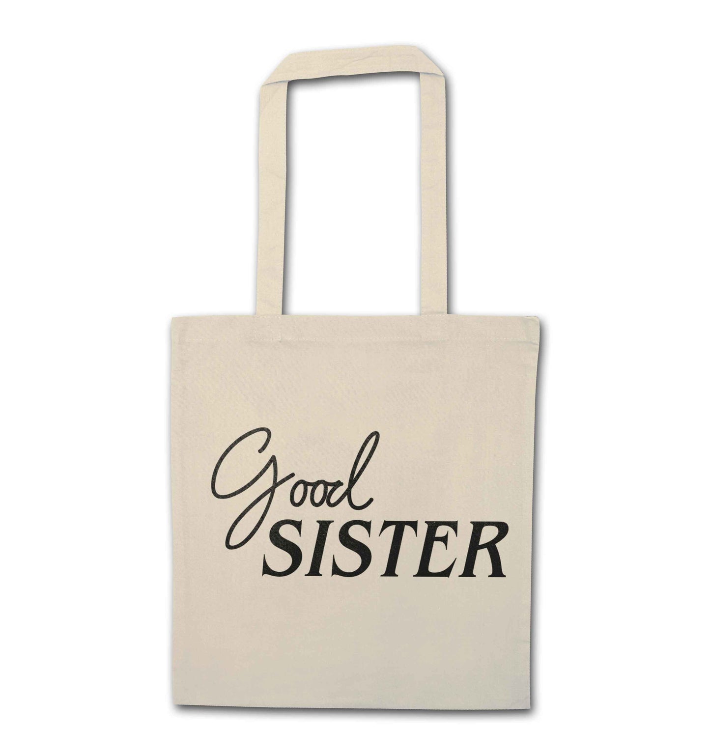 Good sister natural tote bag