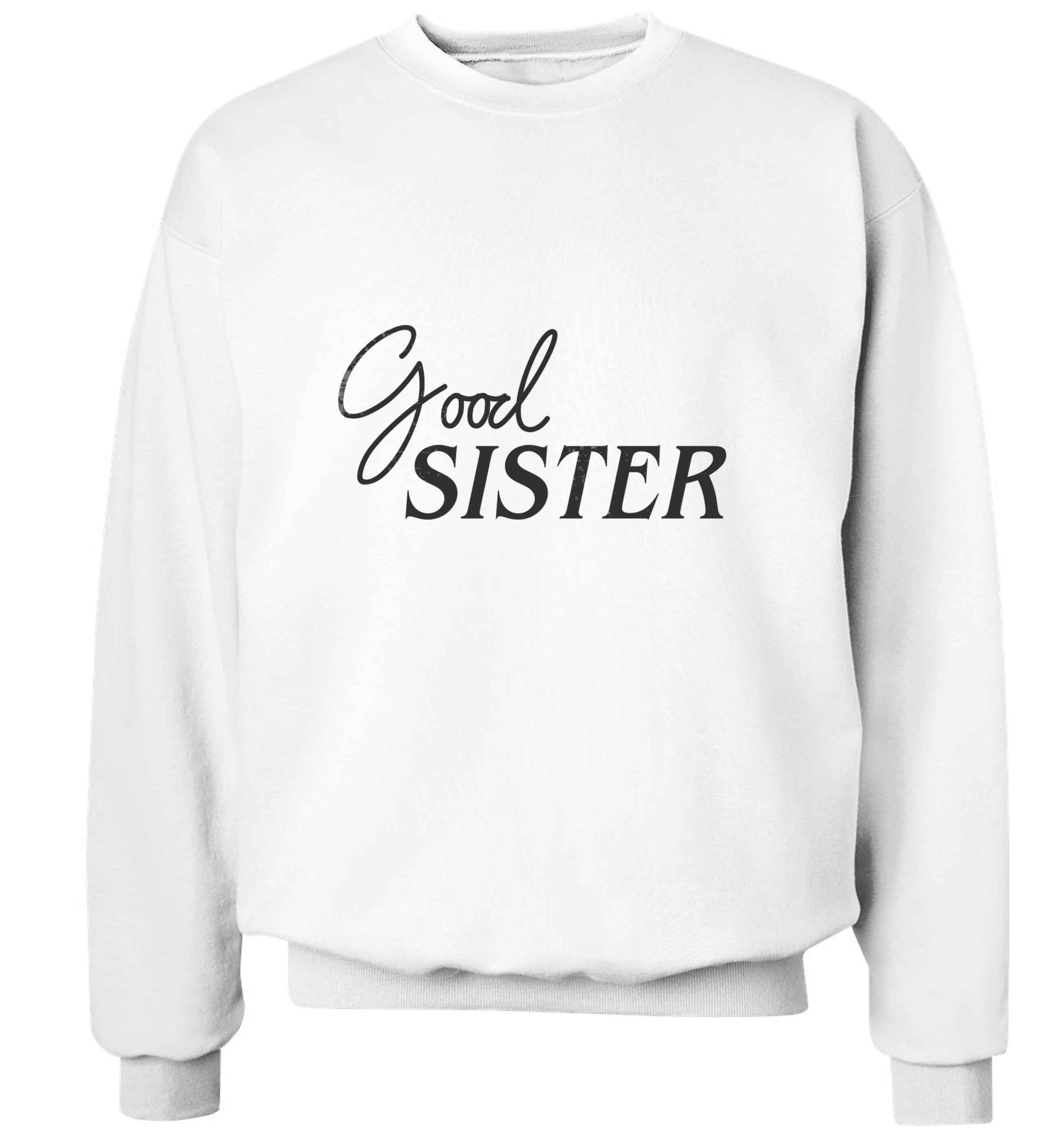 Good sister adult's unisex white sweater 2XL