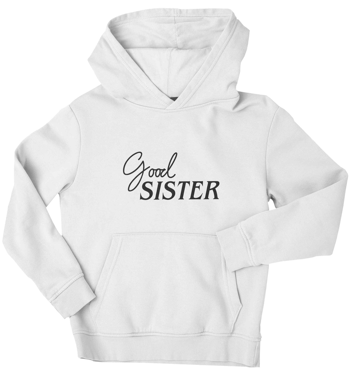 Good sister children's white hoodie 12-13 Years