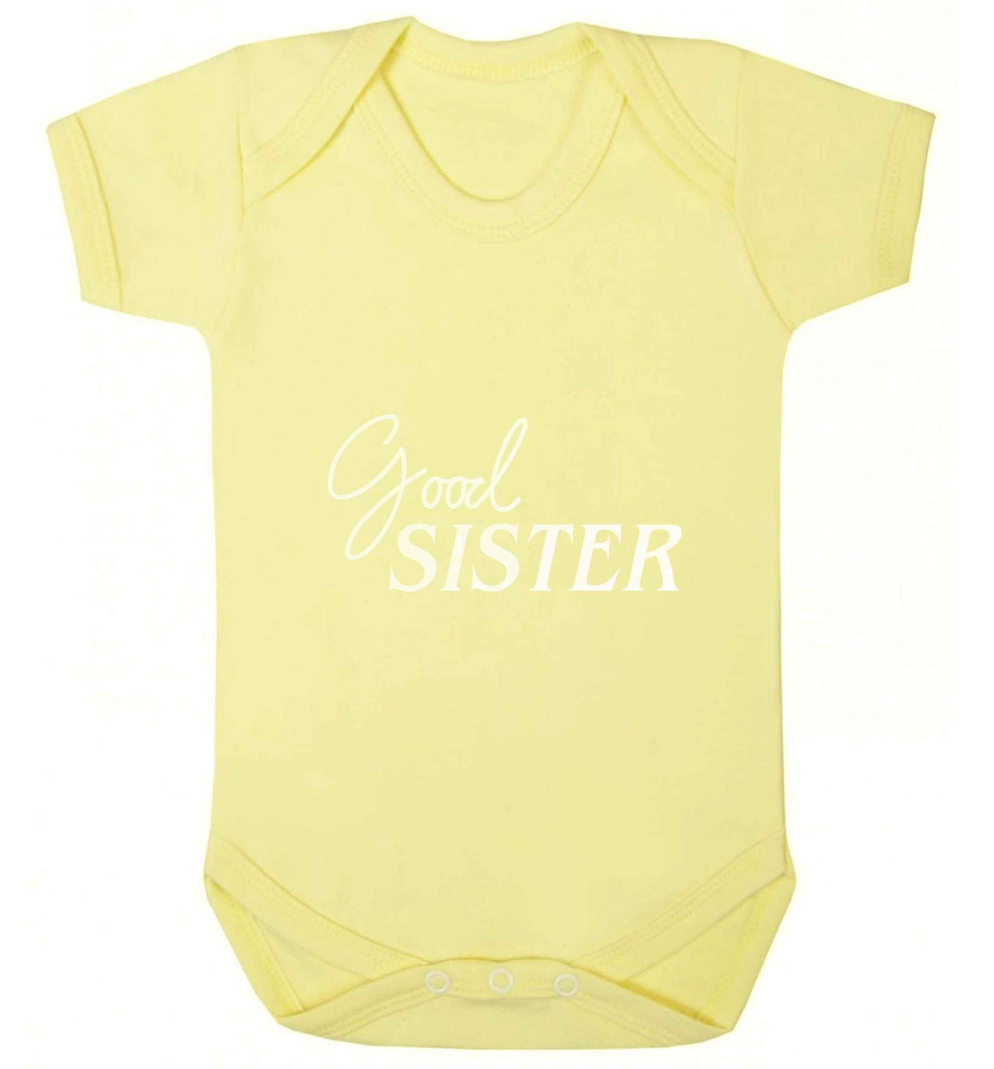Good sister baby vest pale yellow 18-24 months