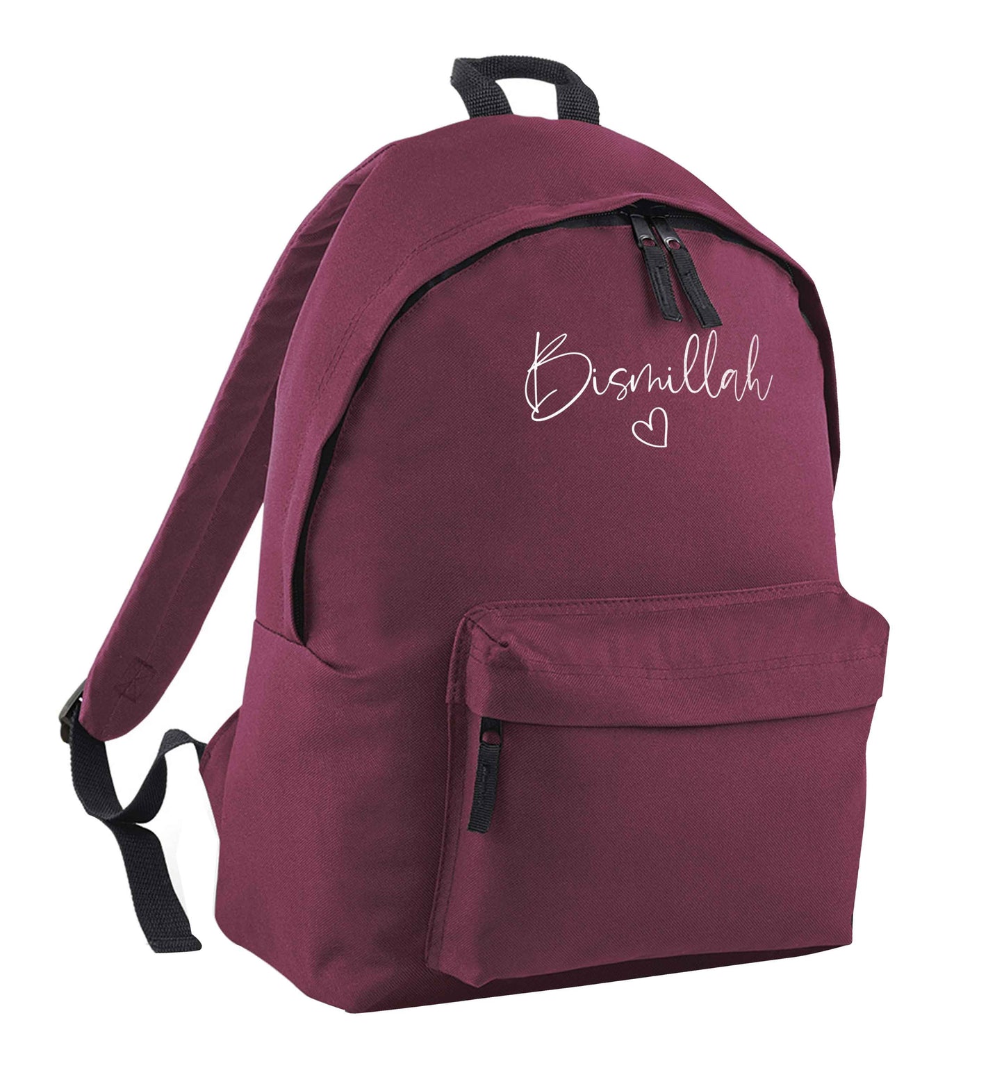 Bismillah maroon adults backpack