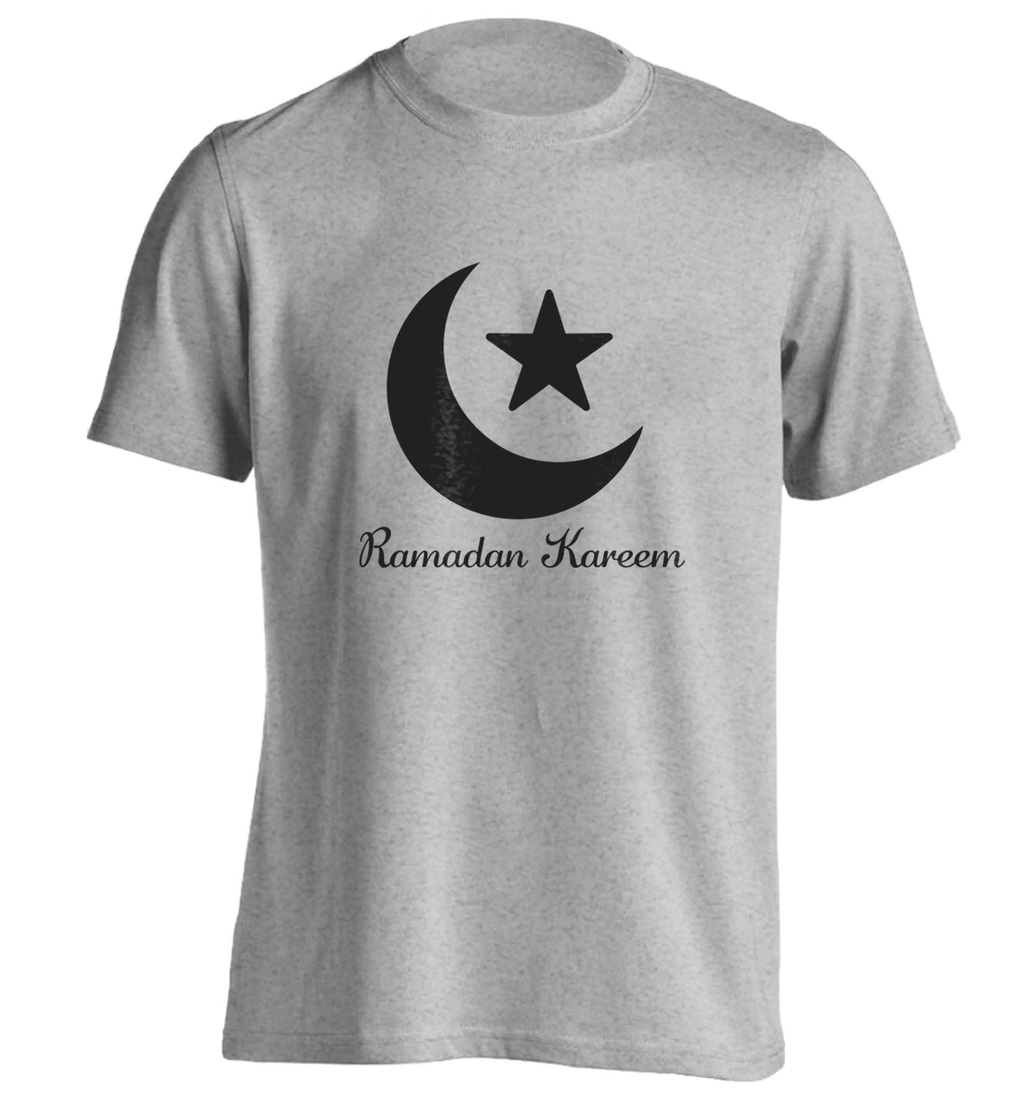 Ramadan kareem adults unisex grey Tshirt 2XL