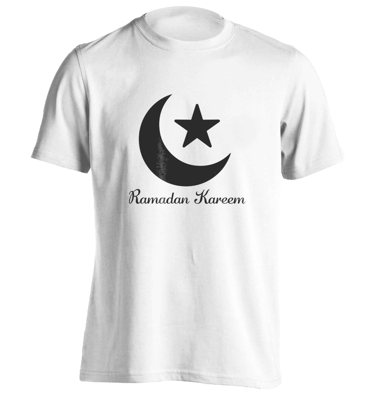 Ramadan kareem adults unisex white Tshirt 2XL