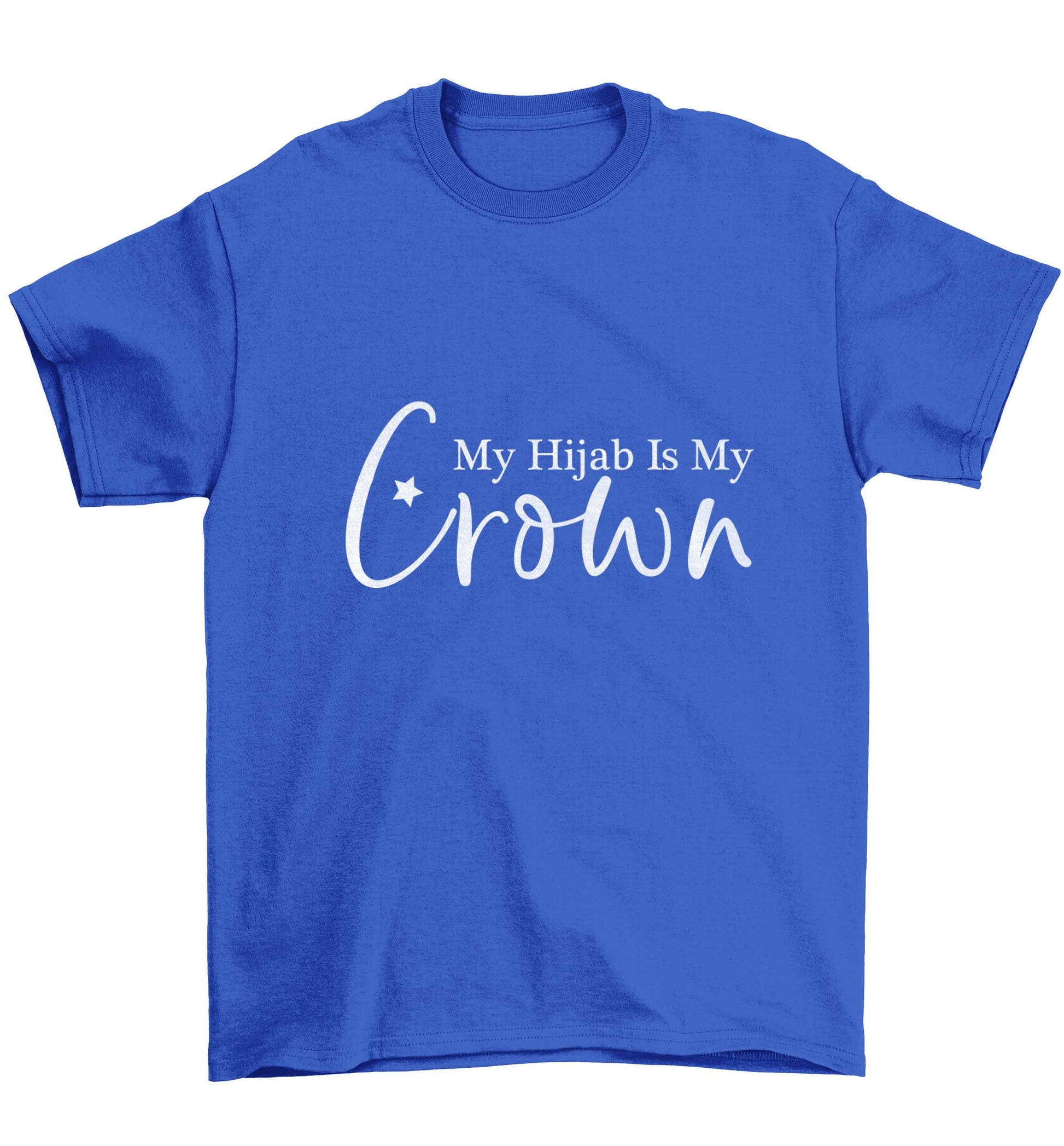 My hijab is my crown Children's blue Tshirt 12-13 Years
