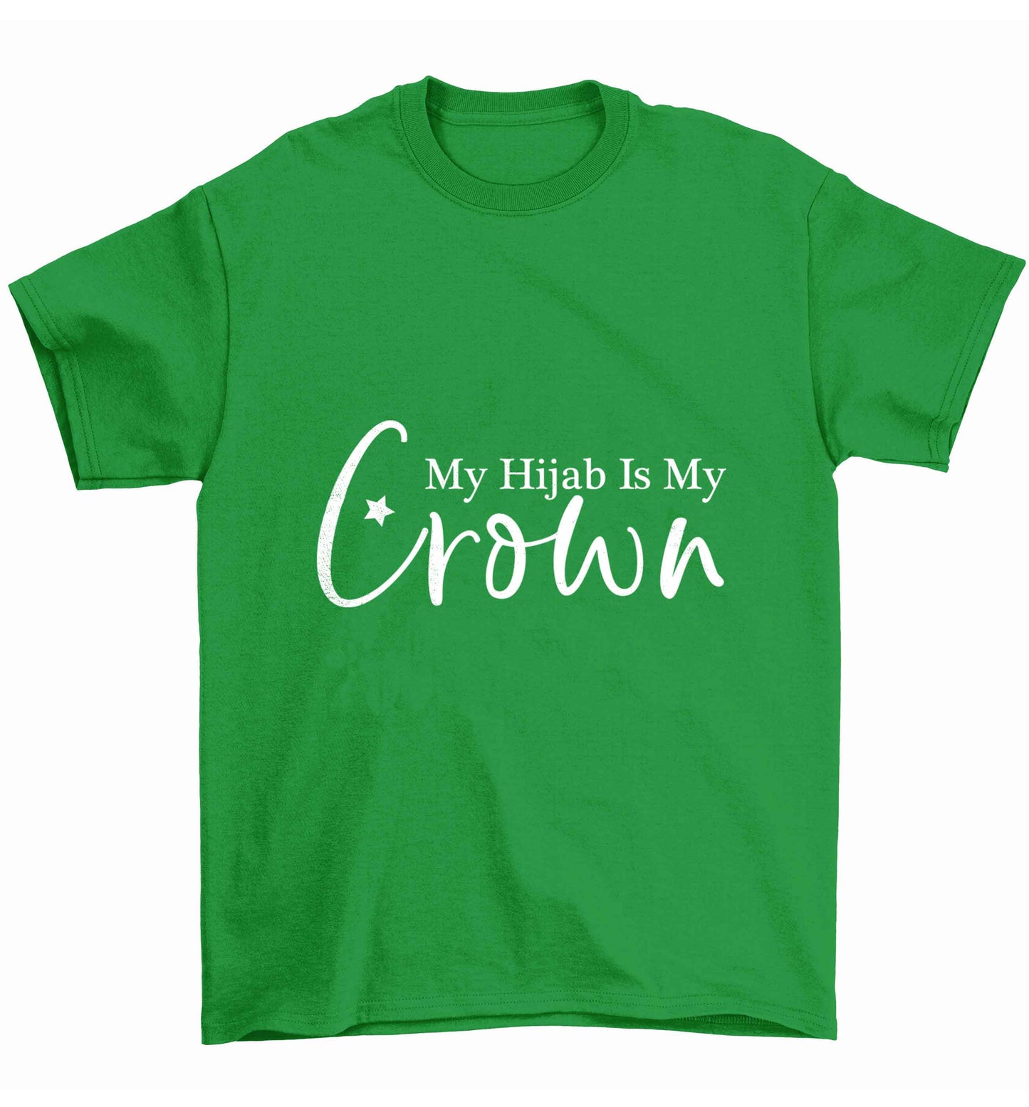 My hijab is my crown Children's green Tshirt 12-13 Years