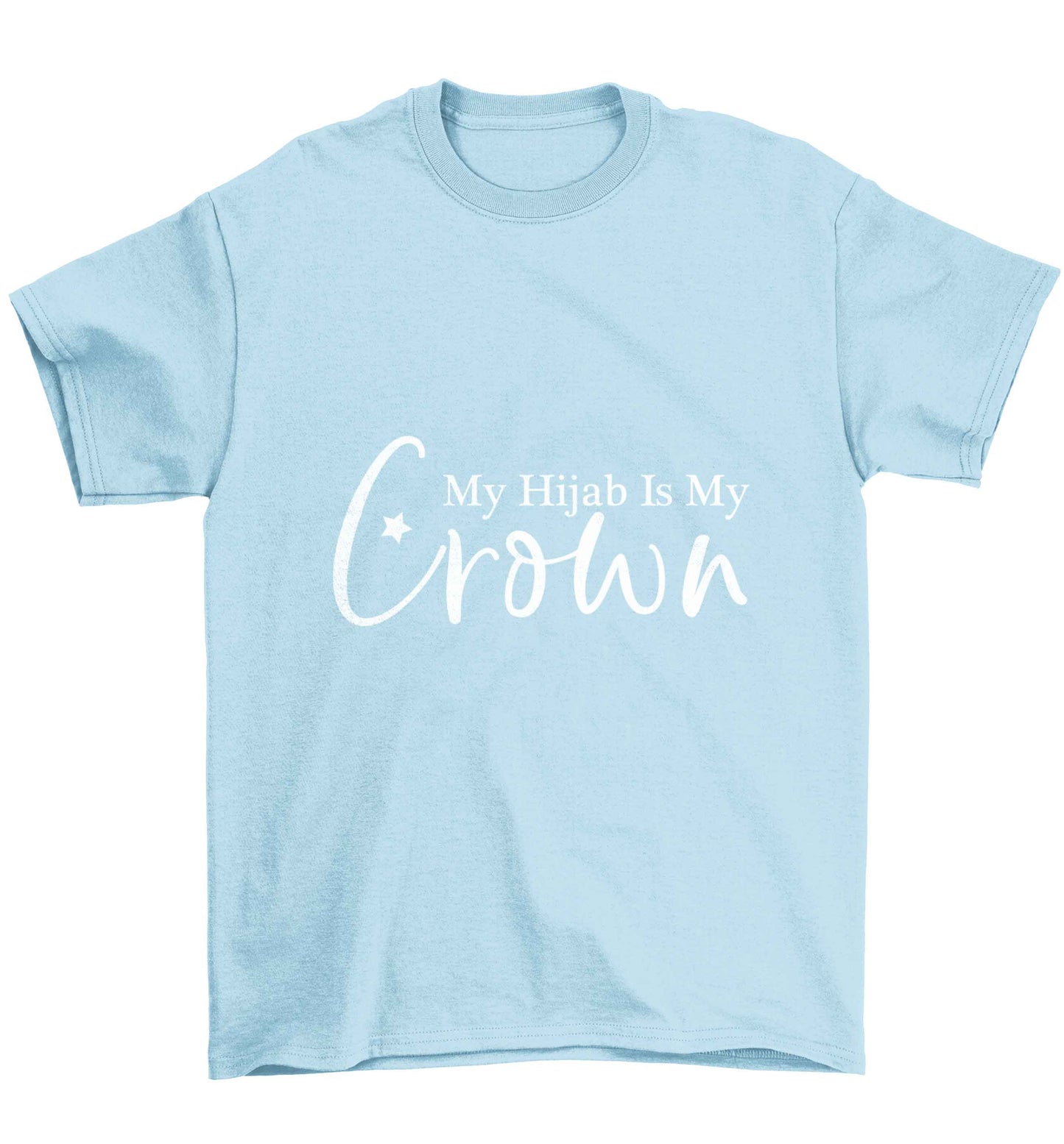 My hijab is my crown Children's light blue Tshirt 12-13 Years