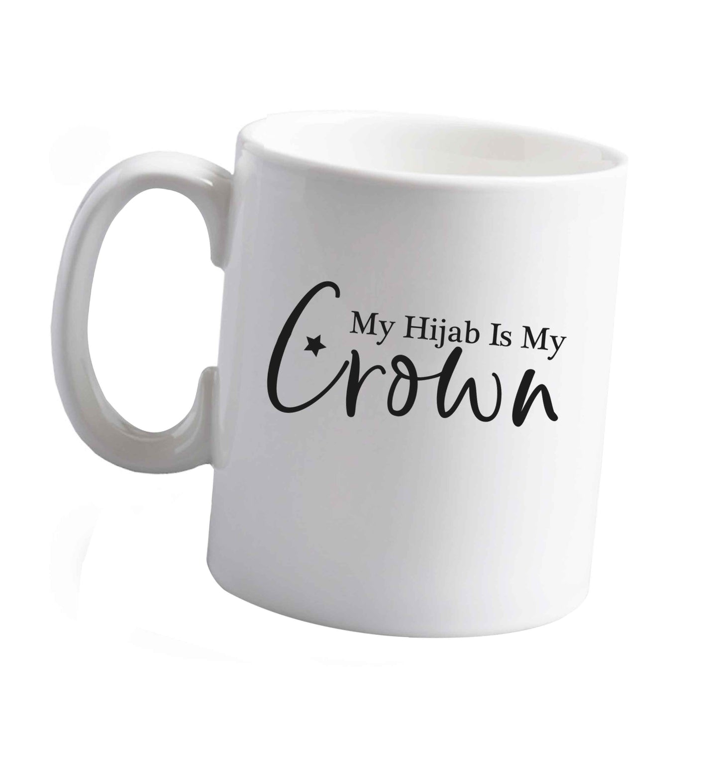 10 oz My hijab is my crown ceramic mug right handed