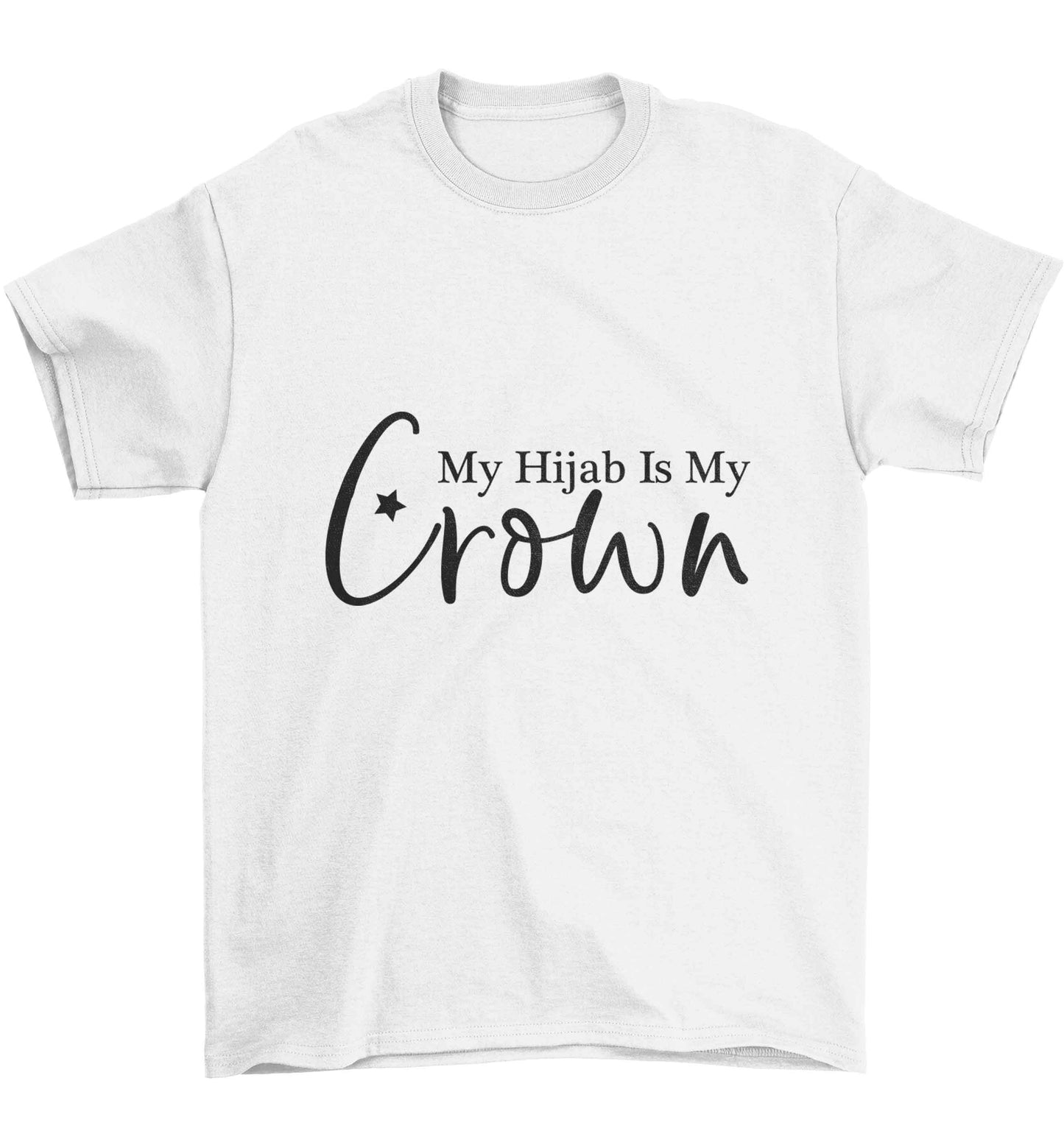 My hijab is my crown Children's white Tshirt 12-13 Years
