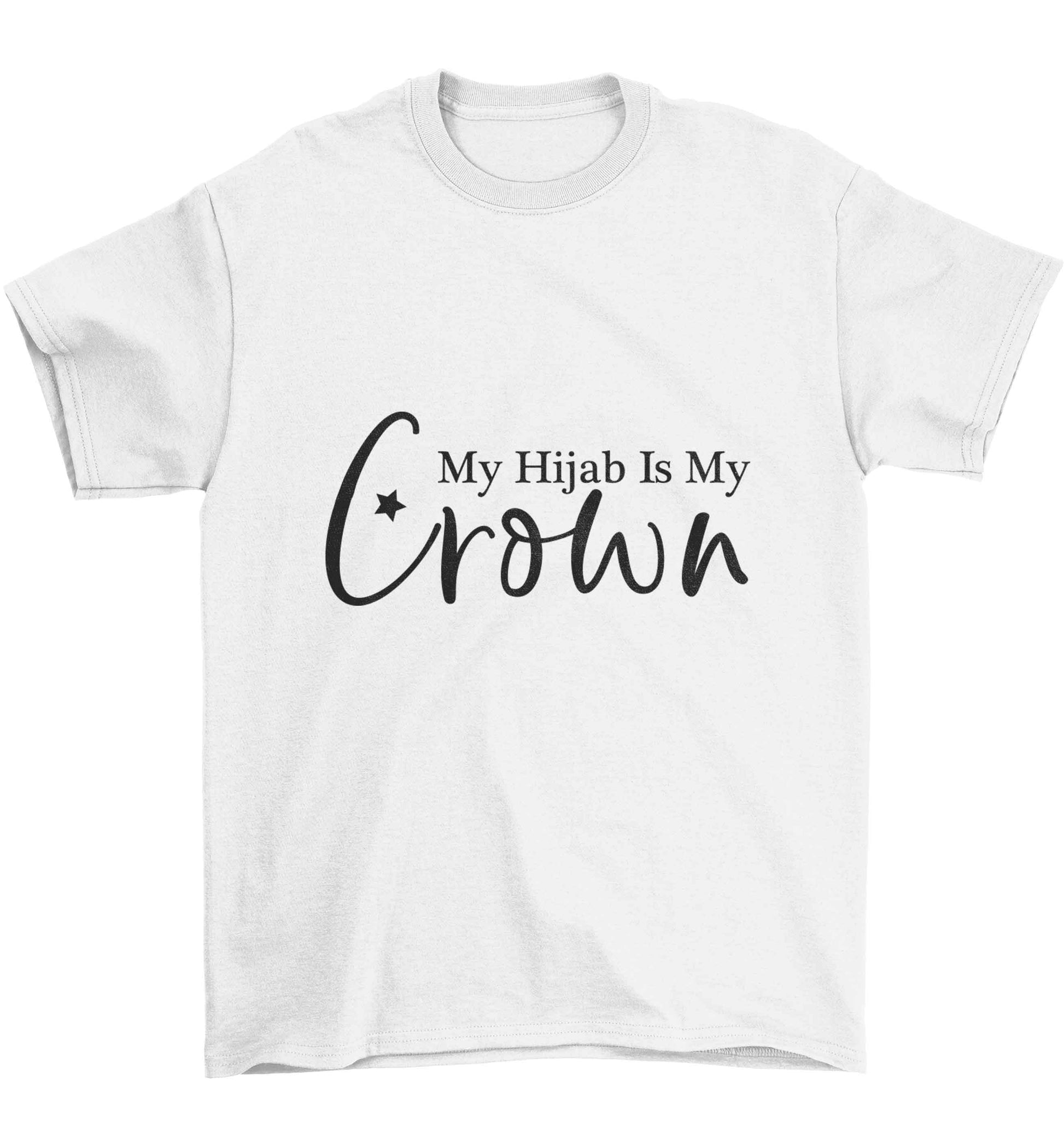 My hijab is my crown Children's white Tshirt 12-13 Years