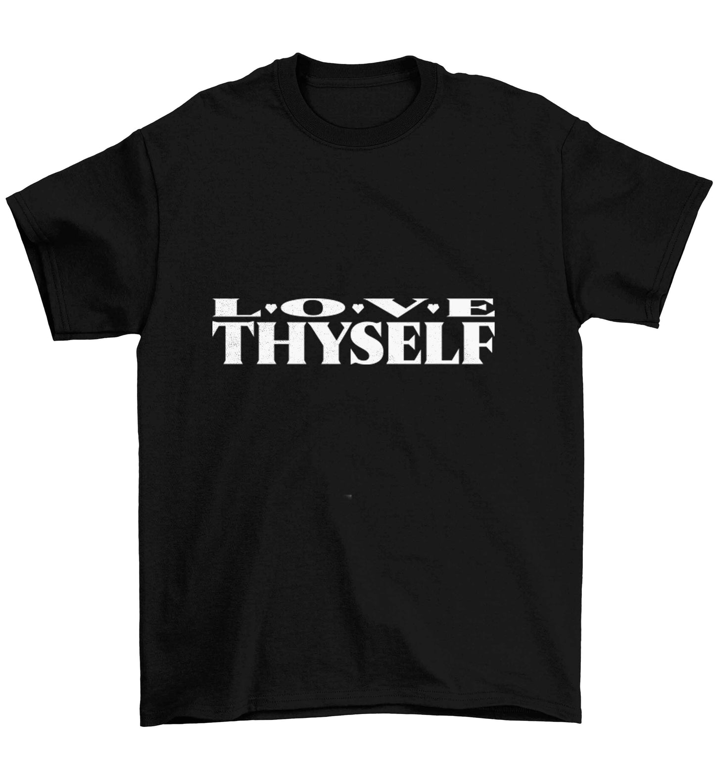 Love thyself Children's black Tshirt 12-13 Years