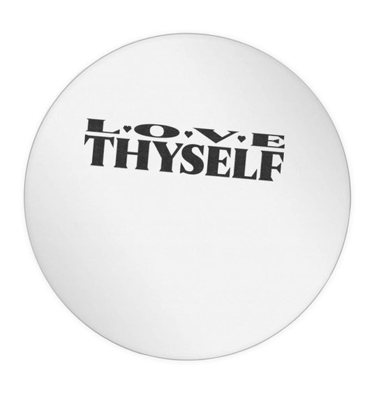 Love thyself 24 @ 45mm matt circle stickers
