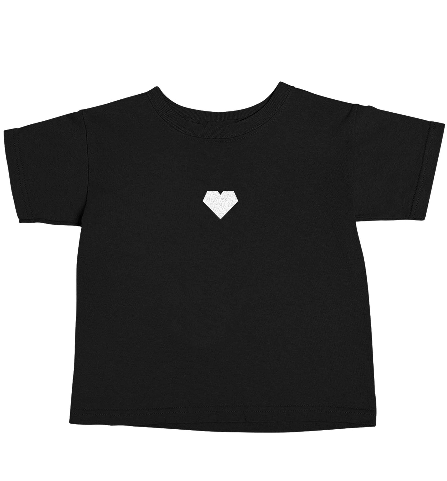 Tiny heart Black baby toddler Tshirt 2 years