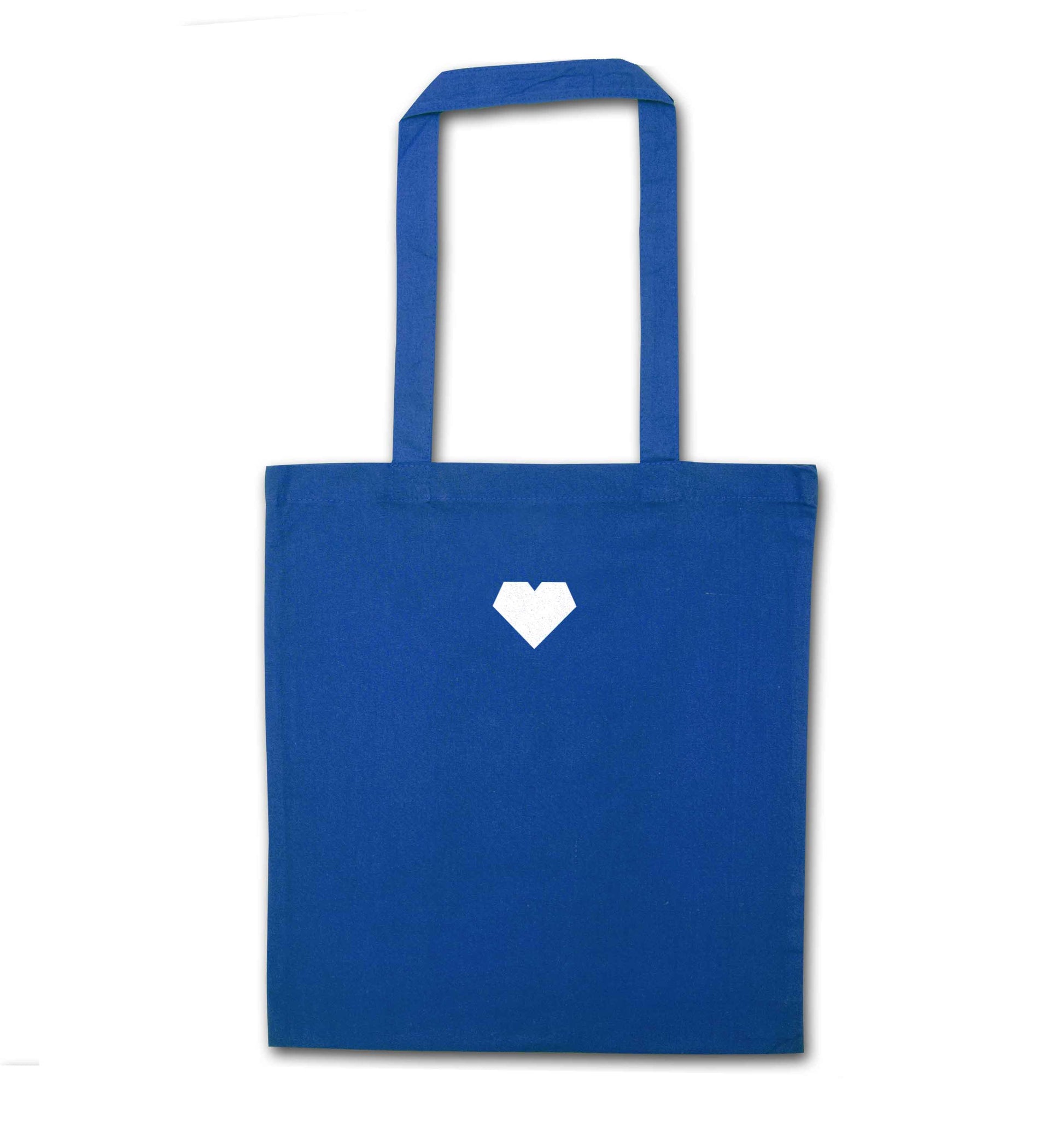 Tiny heart blue tote bag