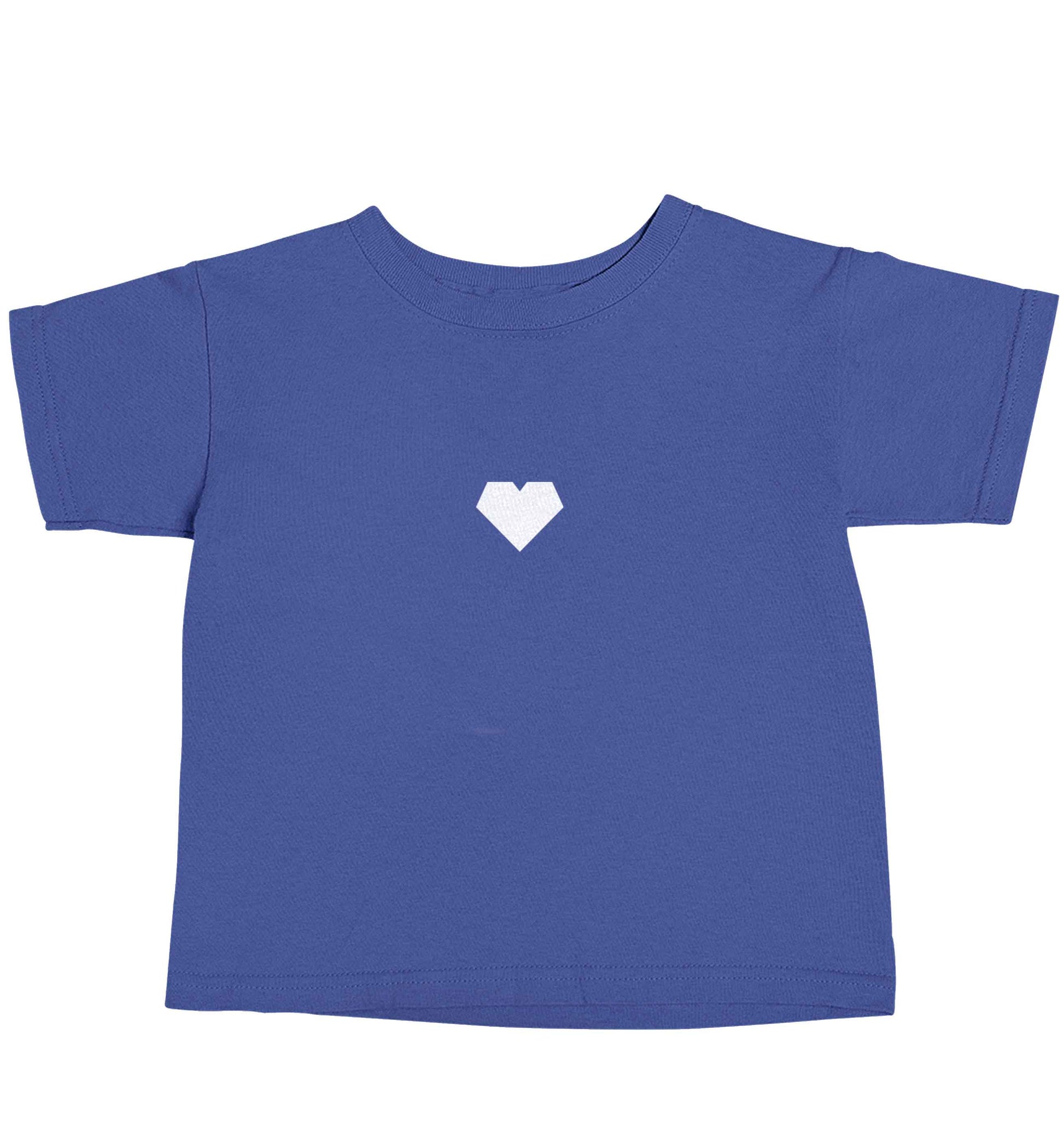 Tiny heart blue baby toddler Tshirt 2 Years