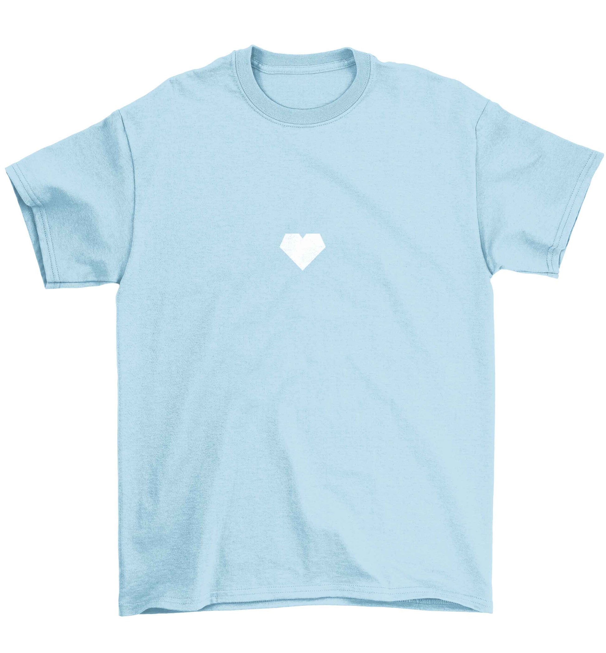 Tiny heart Children's light blue Tshirt 12-13 Years