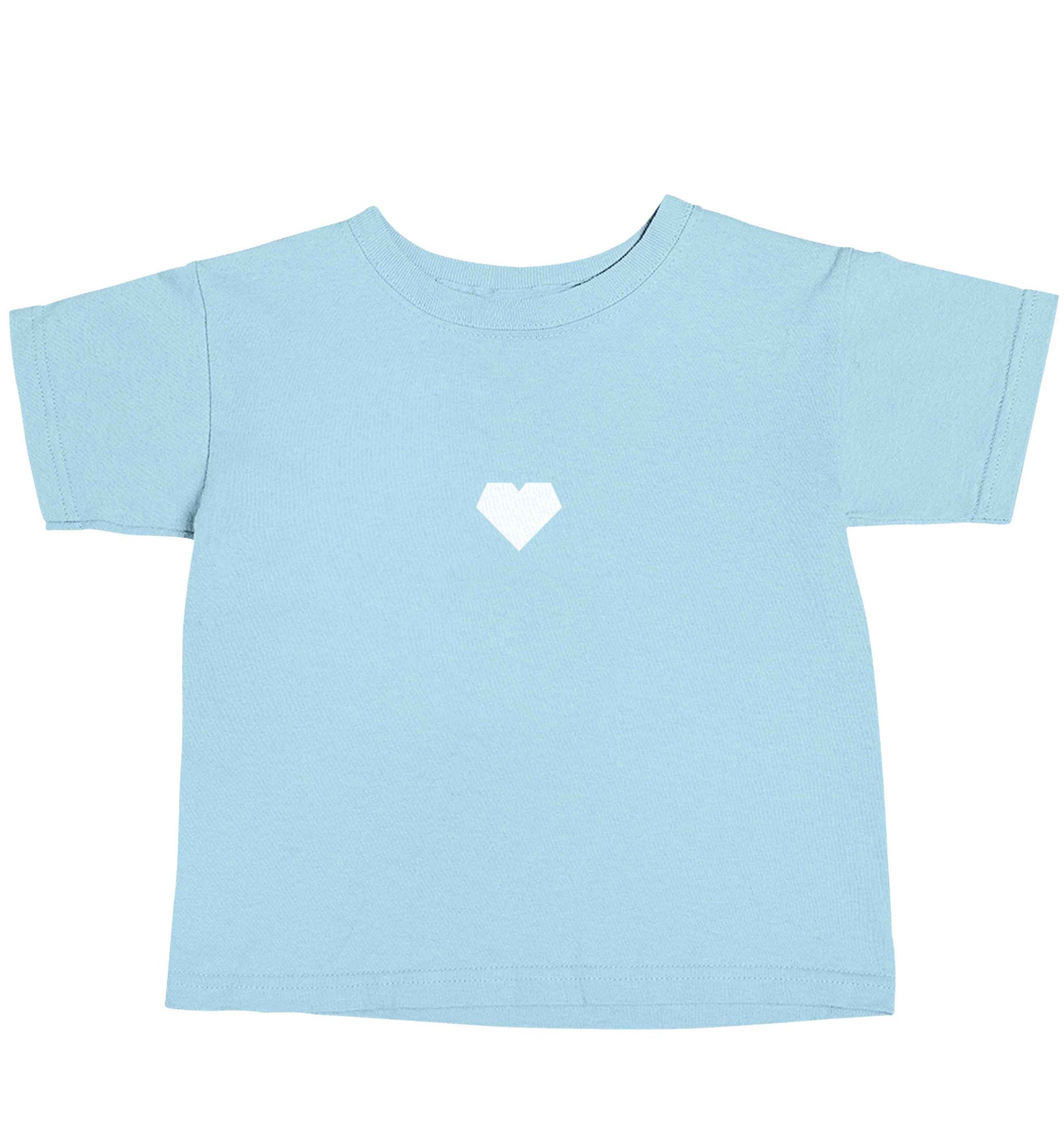 Tiny heart light blue baby toddler Tshirt 2 Years
