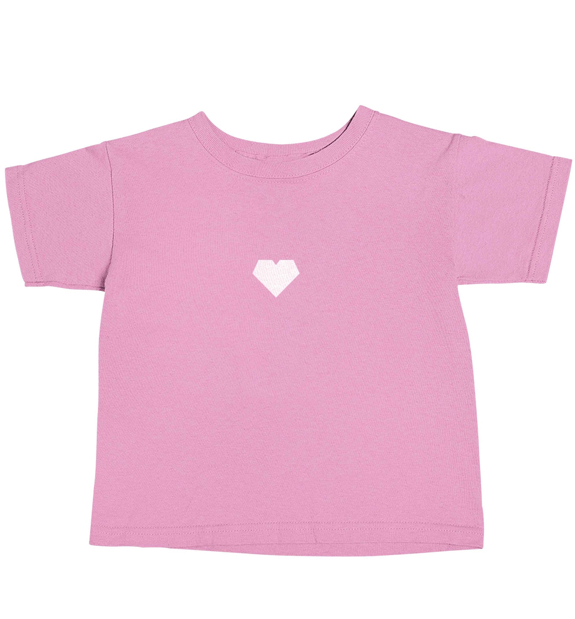 Tiny heart light pink baby toddler Tshirt 2 Years