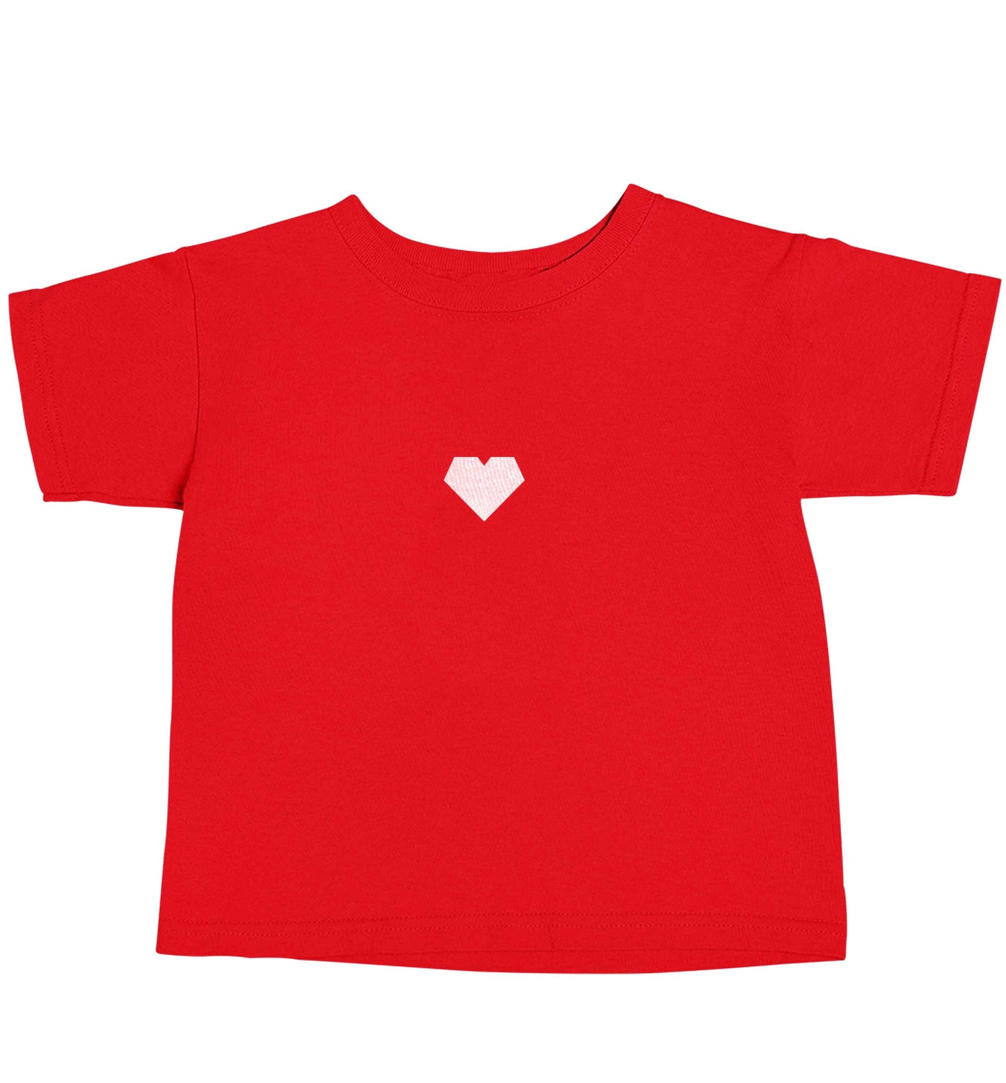 Tiny heart red baby toddler Tshirt 2 Years