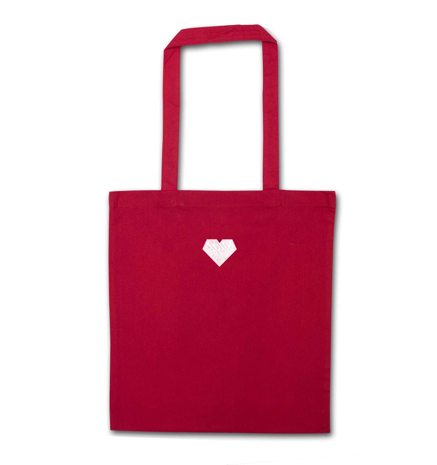 Tiny heart red tote bag