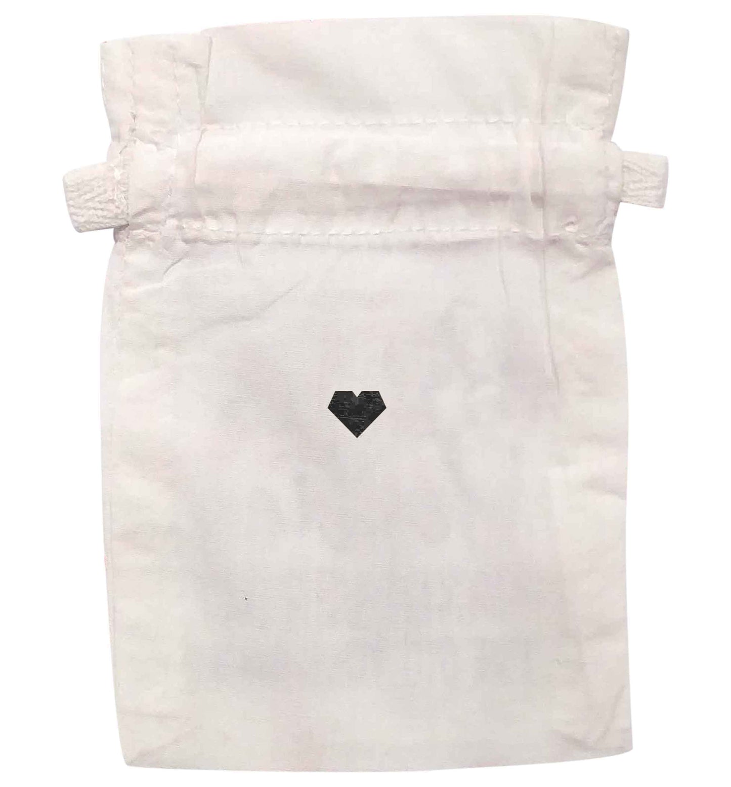 Tiny heart | XS - L | Pouch / Drawstring bag / Sack | Organic Cotton | Bulk discounts available!