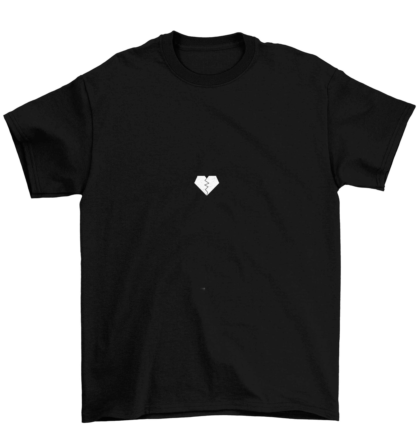 Tiny broken heart Children's black Tshirt 12-13 Years