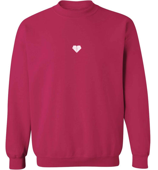 Tiny broken heart adult's unisex pink sweater 2XL