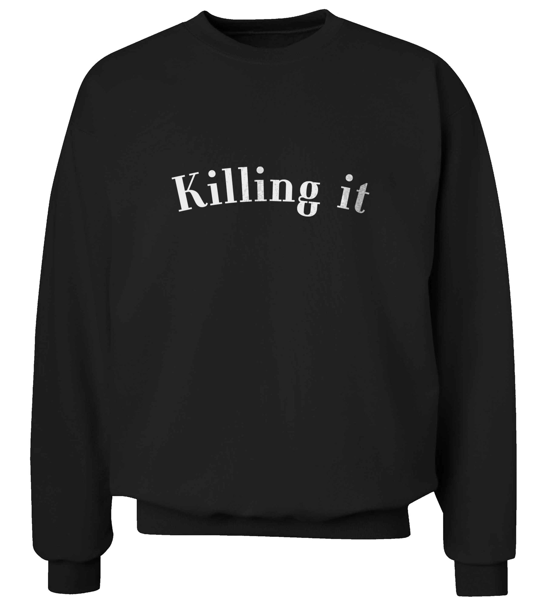 Killing it adult's unisex black sweater 2XL