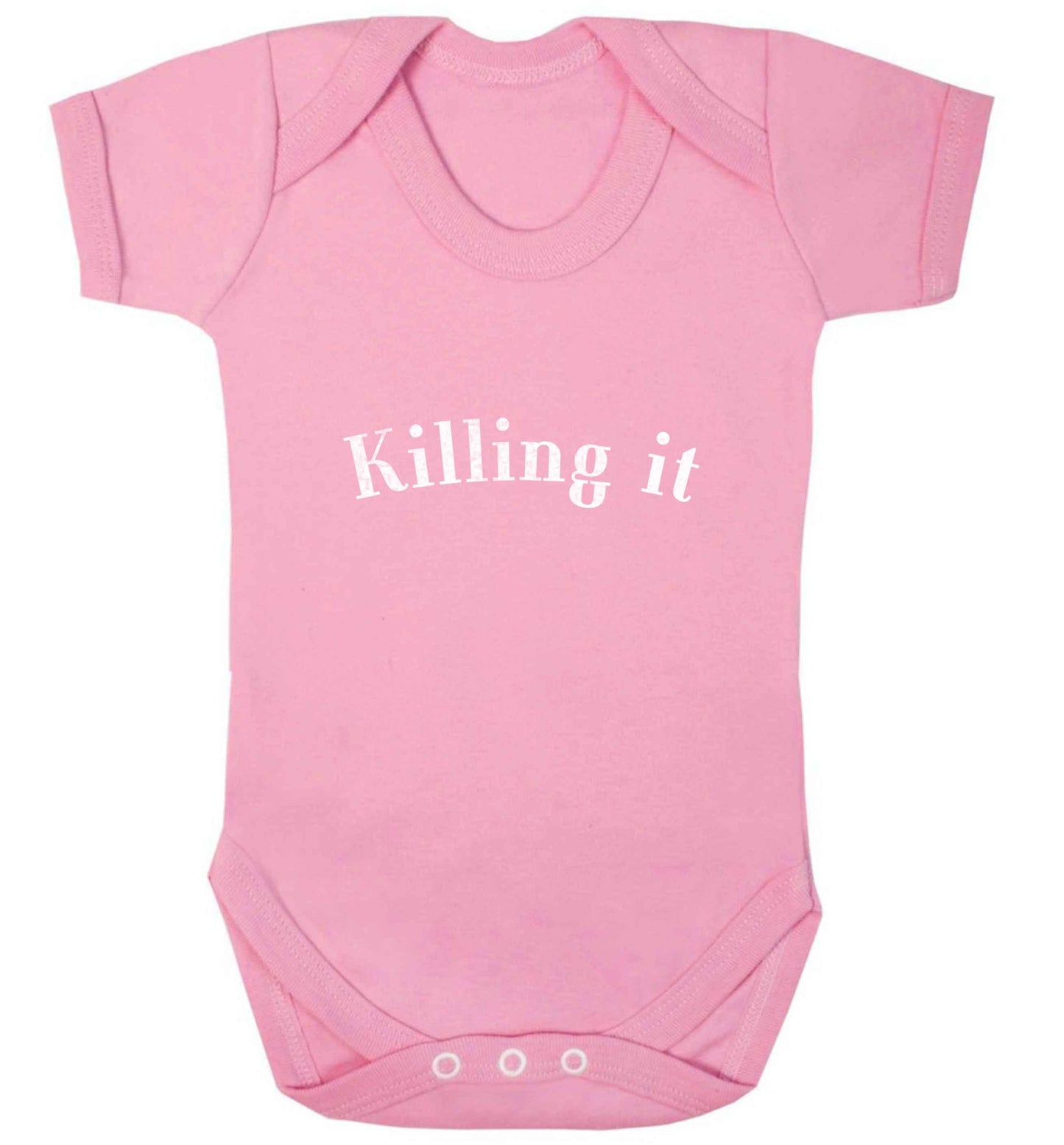 Killing it baby vest pale pink 18-24 months