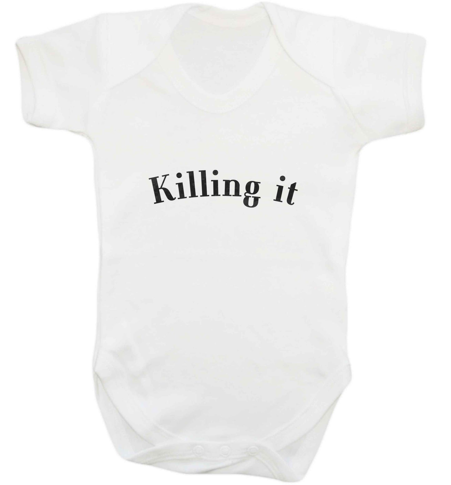 Killing it baby vest white 18-24 months