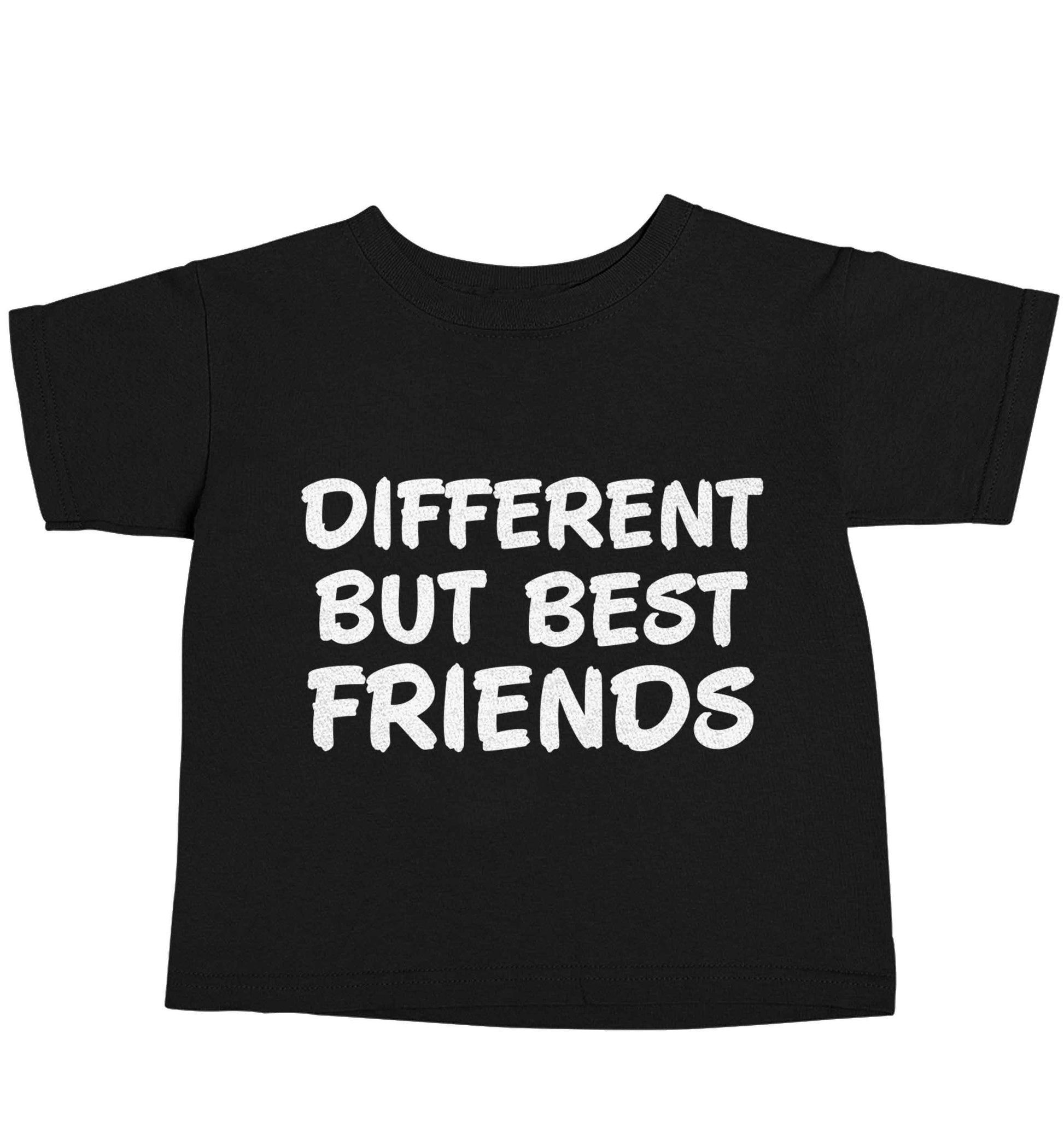 Different but best friends Black baby toddler Tshirt 2 years