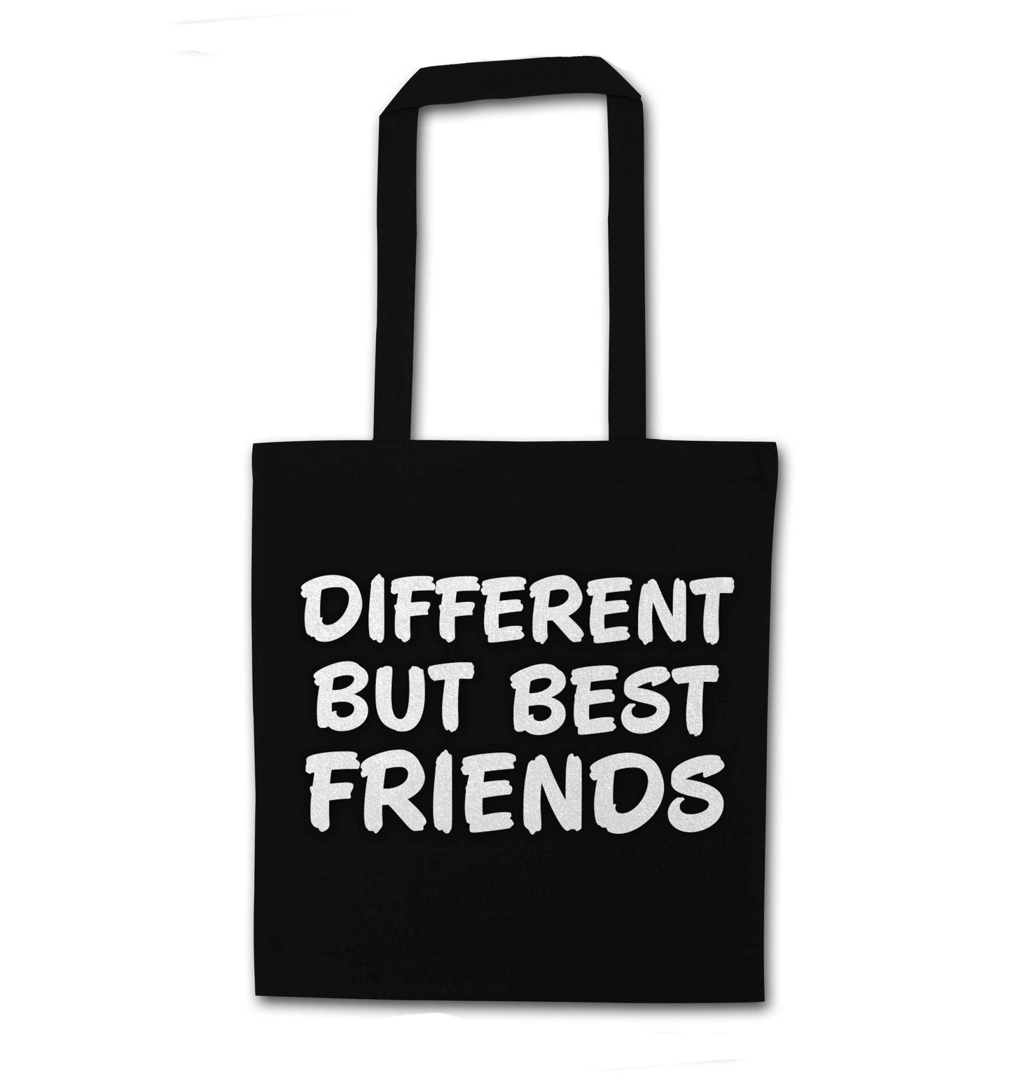 Different but best friends black tote bag