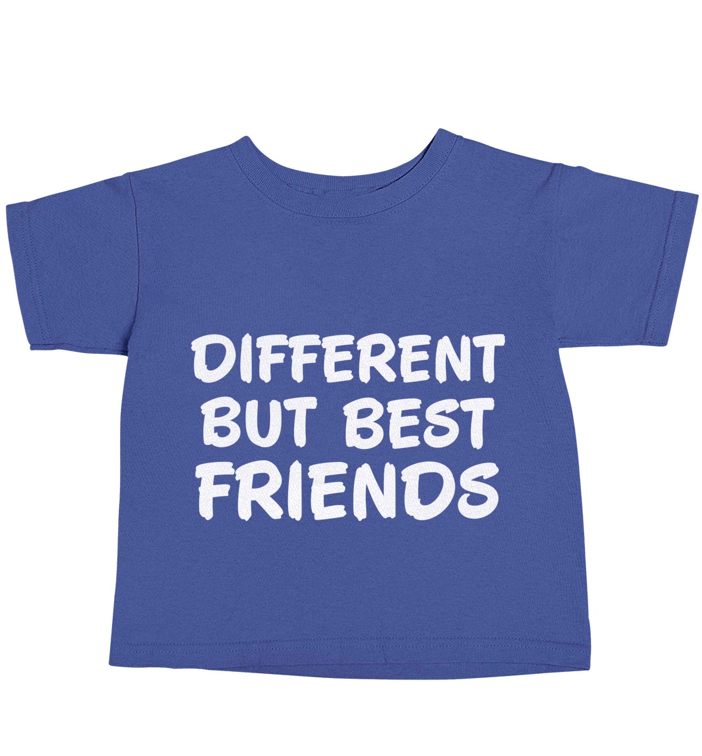 Different but best friends blue baby toddler Tshirt 2 Years