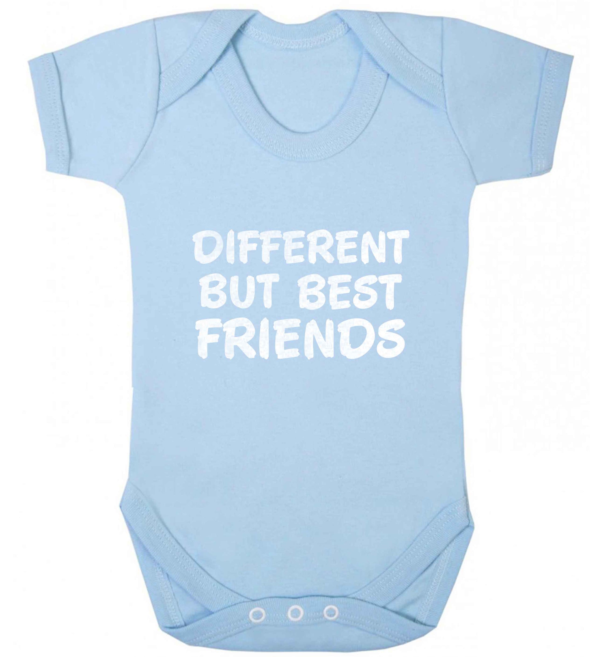 Different but best friends baby vest pale blue 18-24 months