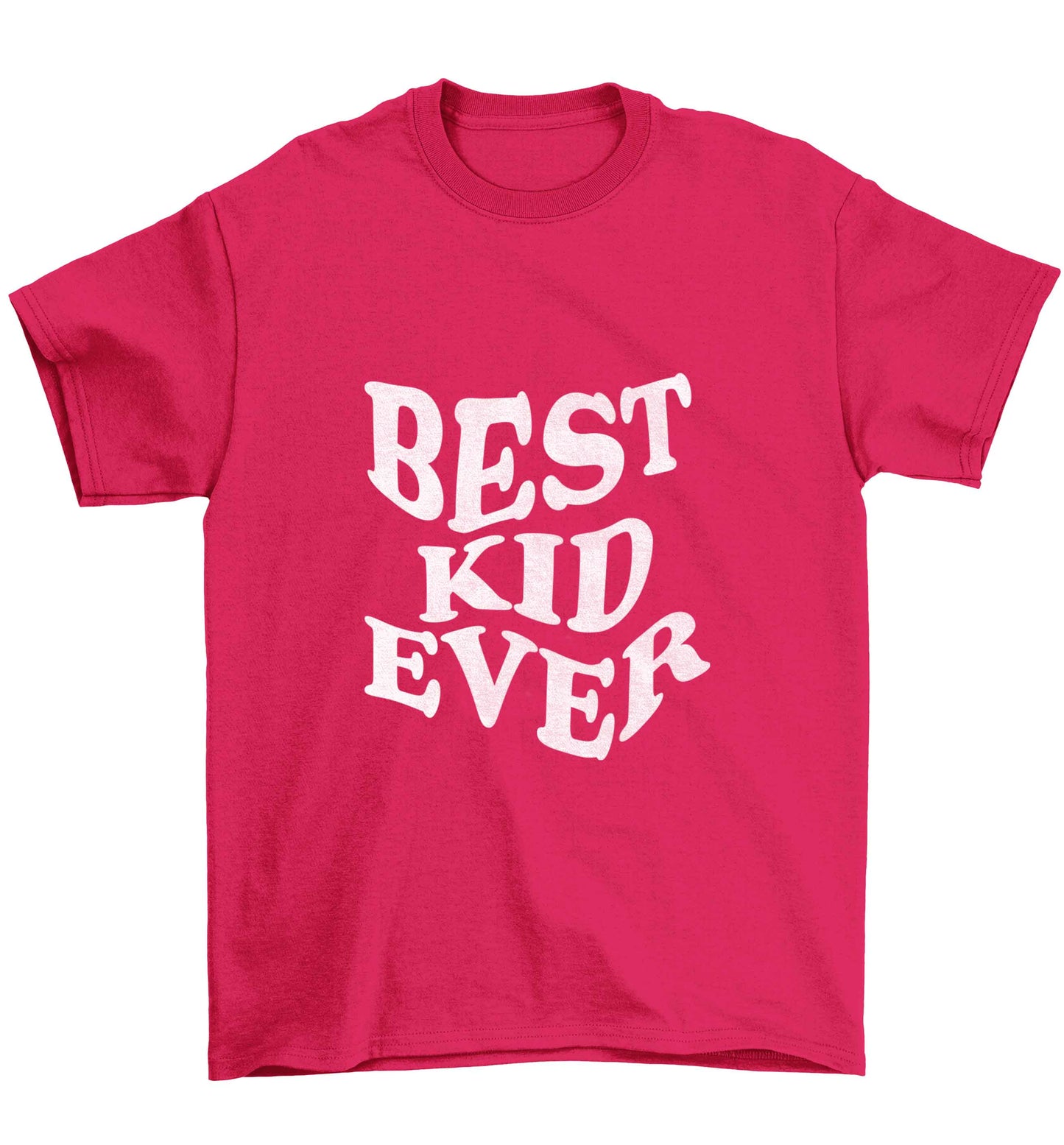 Best kid ever Children's pink Tshirt 12-13 Years