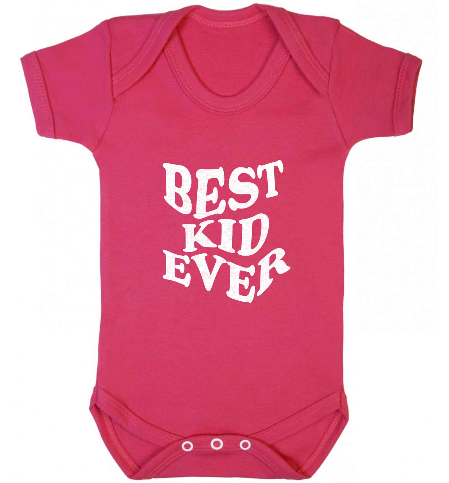 Best kid ever baby vest dark pink 18-24 months