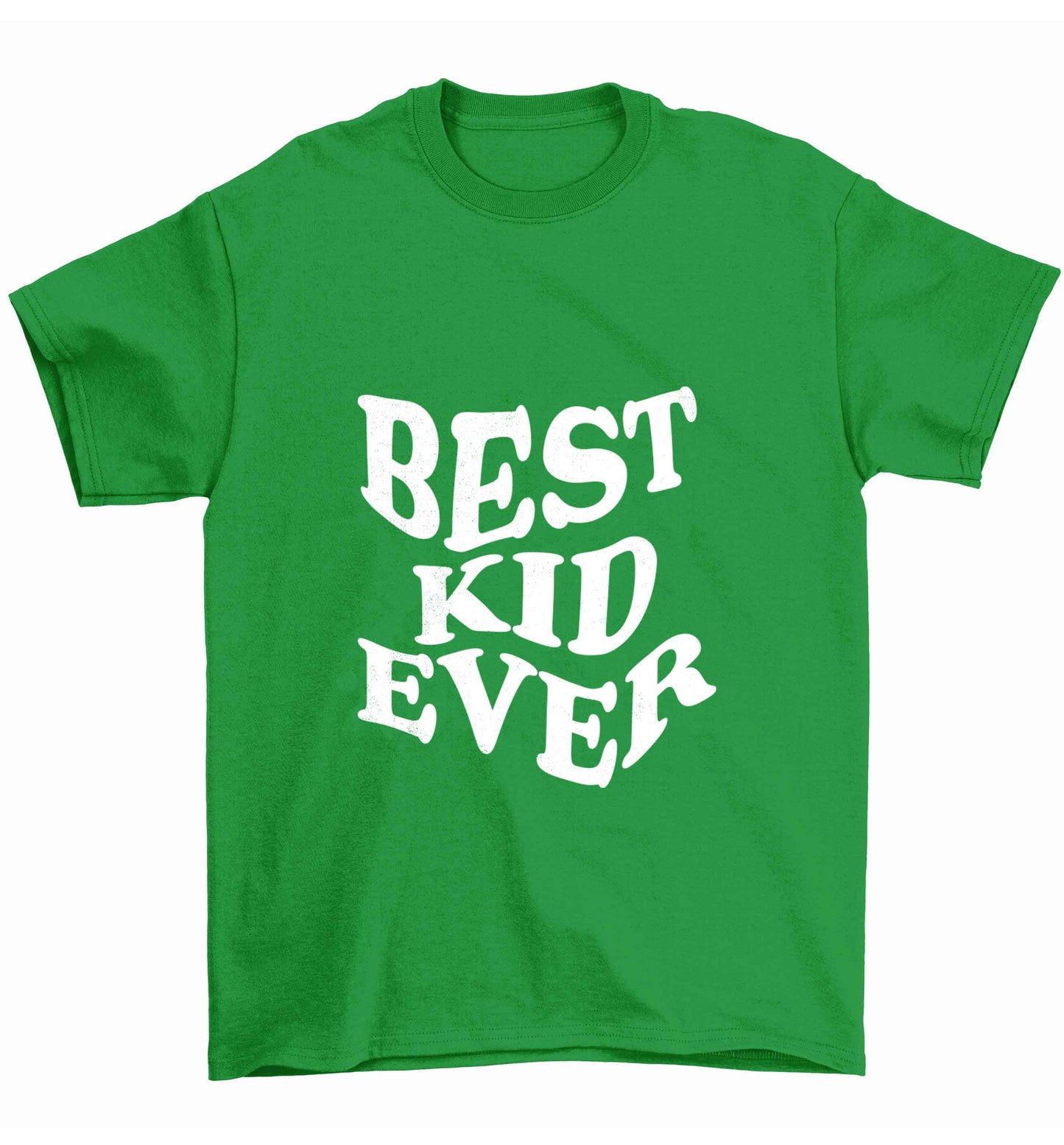 Best kid ever Children's green Tshirt 12-13 Years