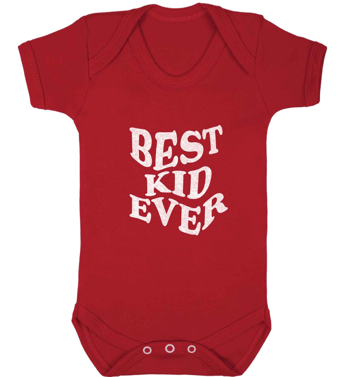 Best kid ever baby vest red 18-24 months